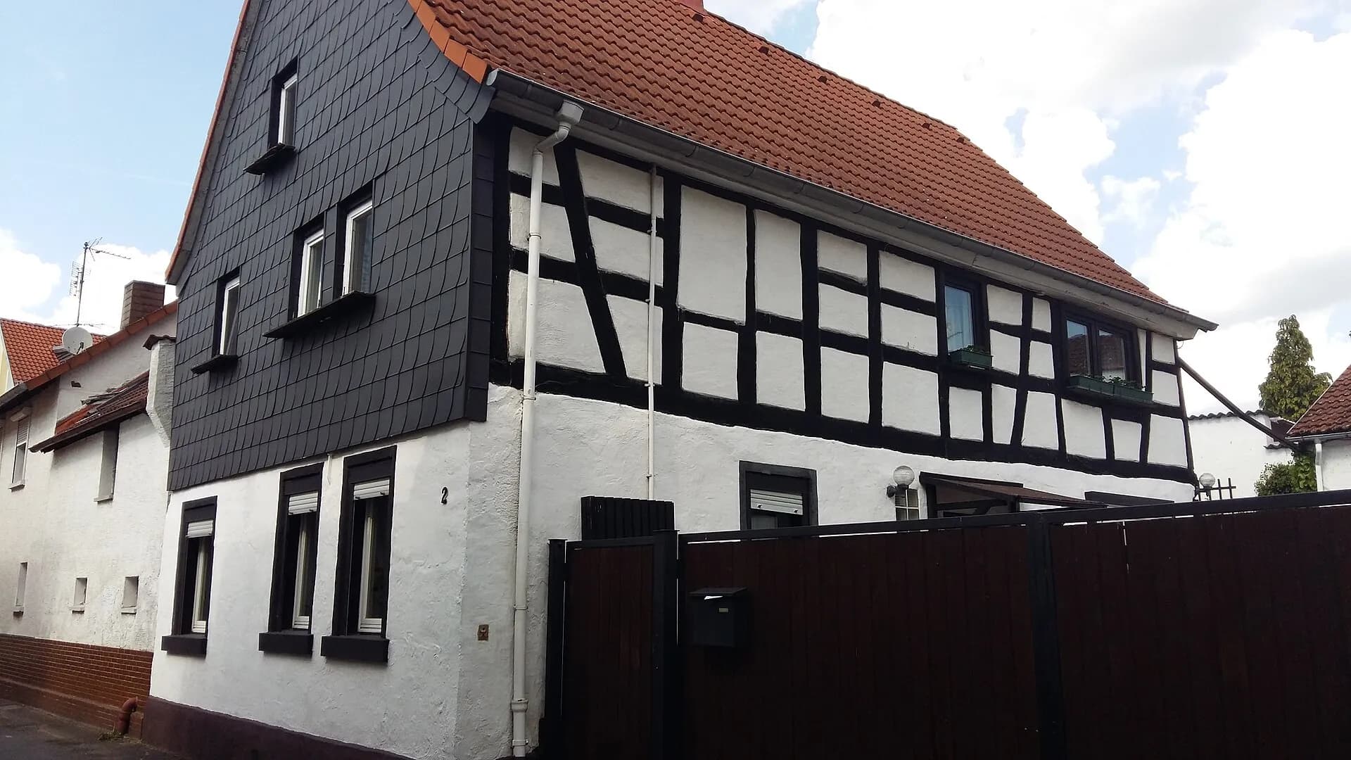Fachwerkhaus in der Borngasse in Münster (Hessen)