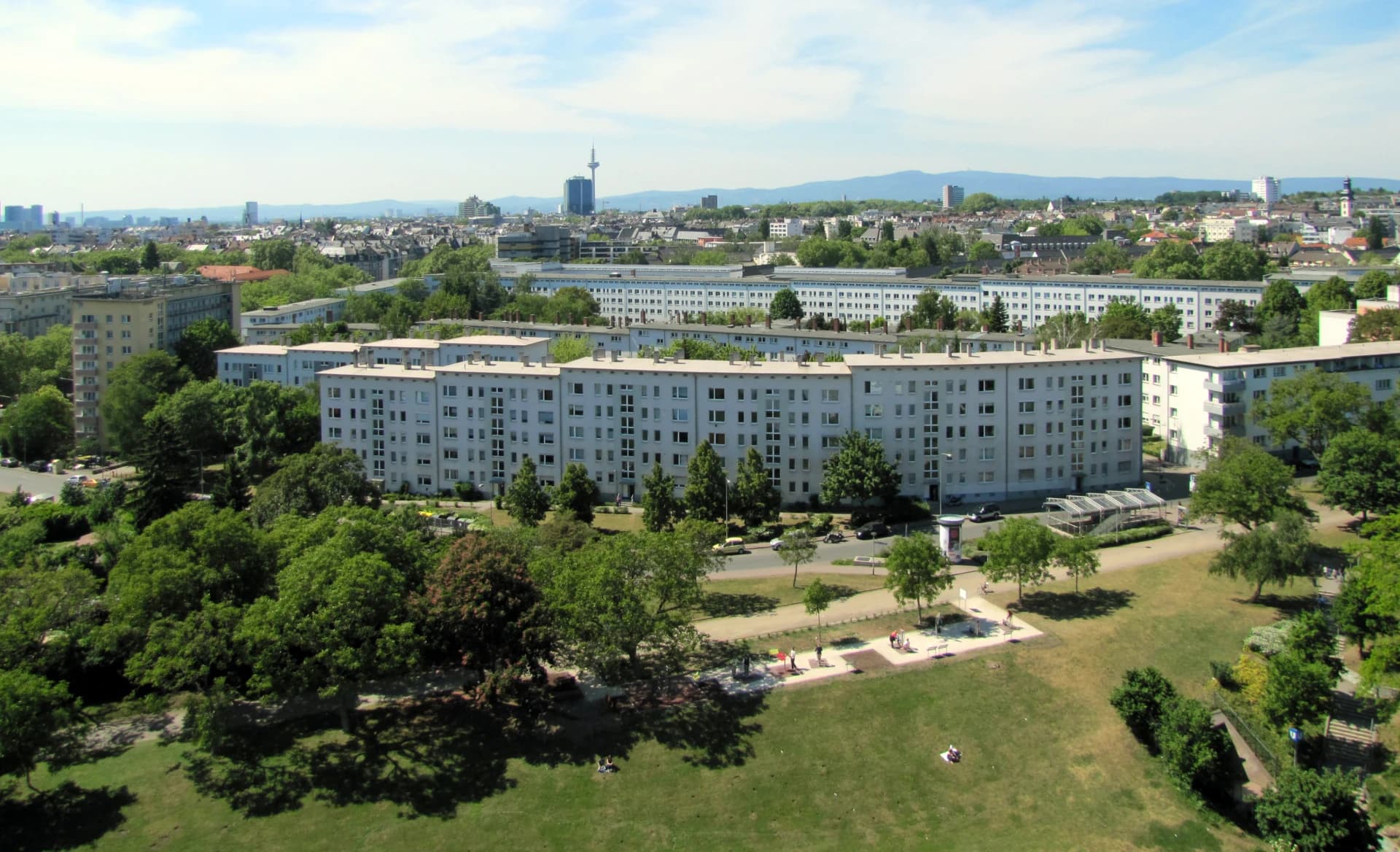 Wohnsiedlung am Bornheimer Hang in Frankfurt Bornheim