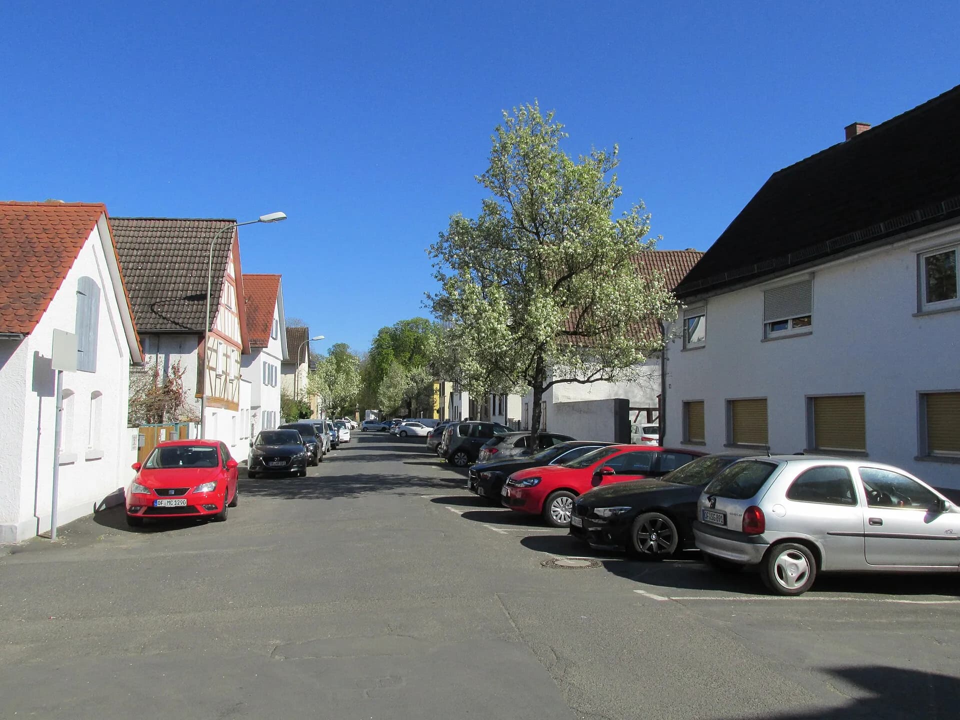 Wohnbebauung an der Breiten Straße in Offenbach-Rumpenheim