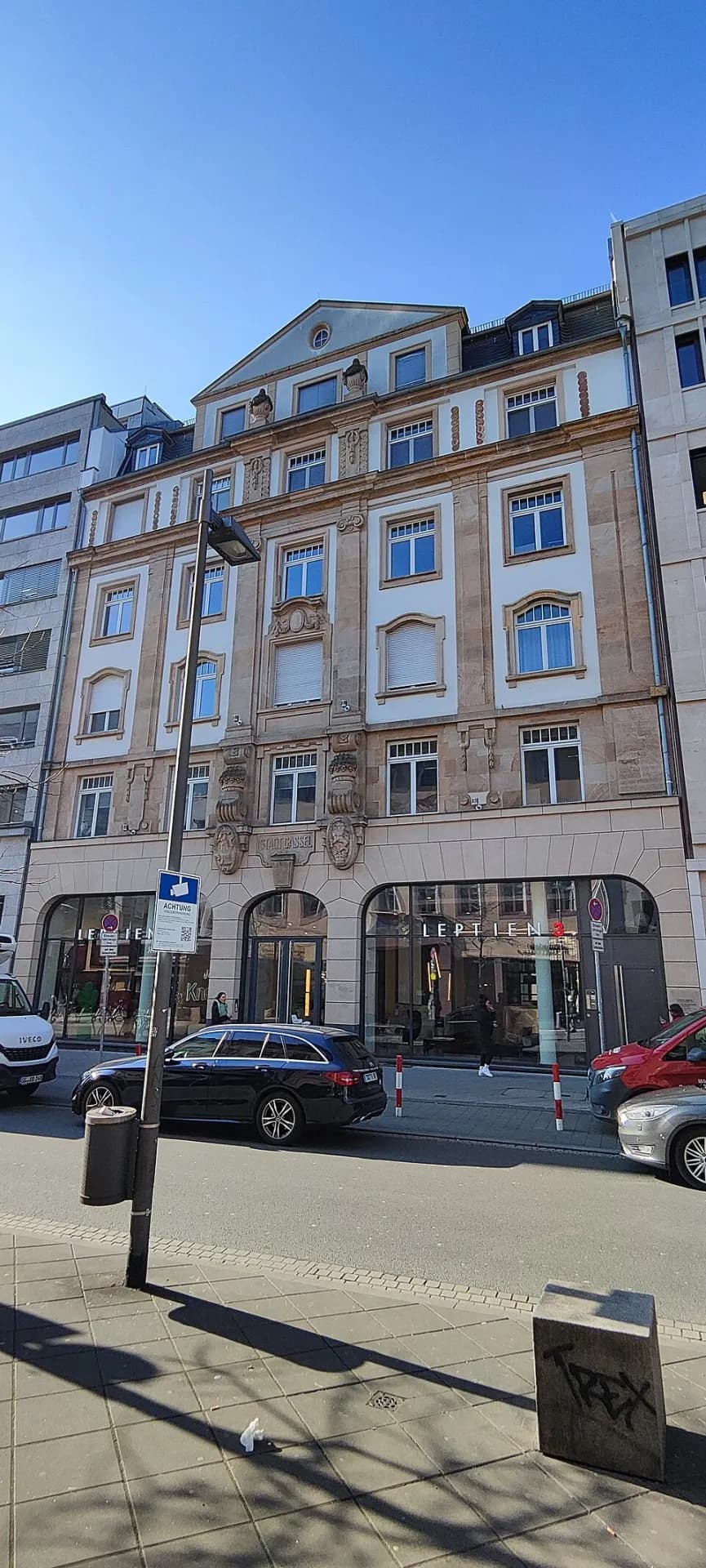Gründerzeithäuser an der Brönnerstraße in der Frankfurter Innenstadt