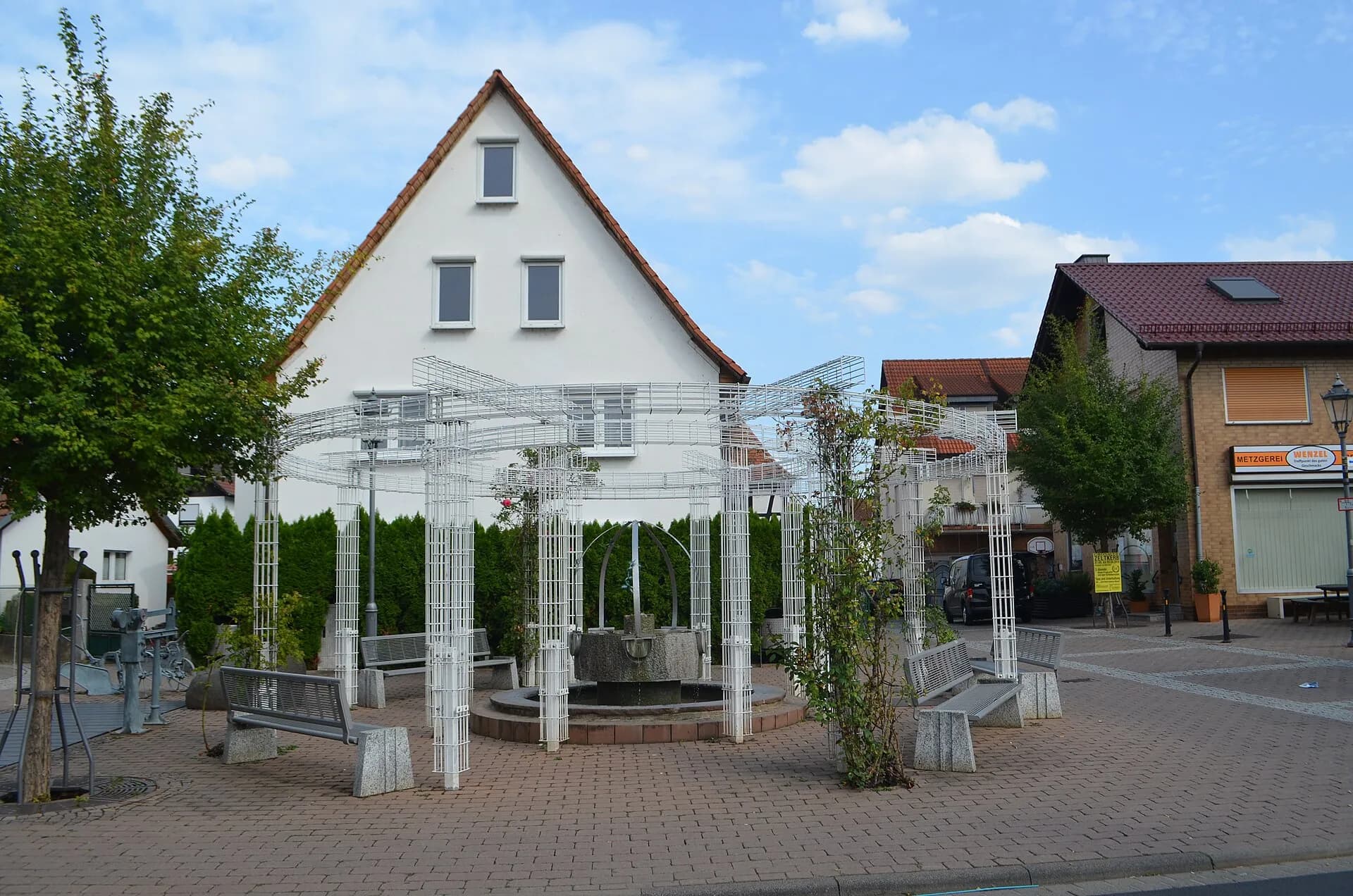 Brunnenplatz in der Backhausstraße in Gronau