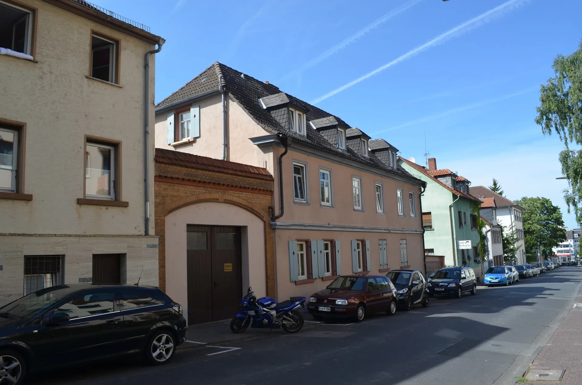 Wohnhäuser an der Buchrainstraße in Frankfurt-Oberrad