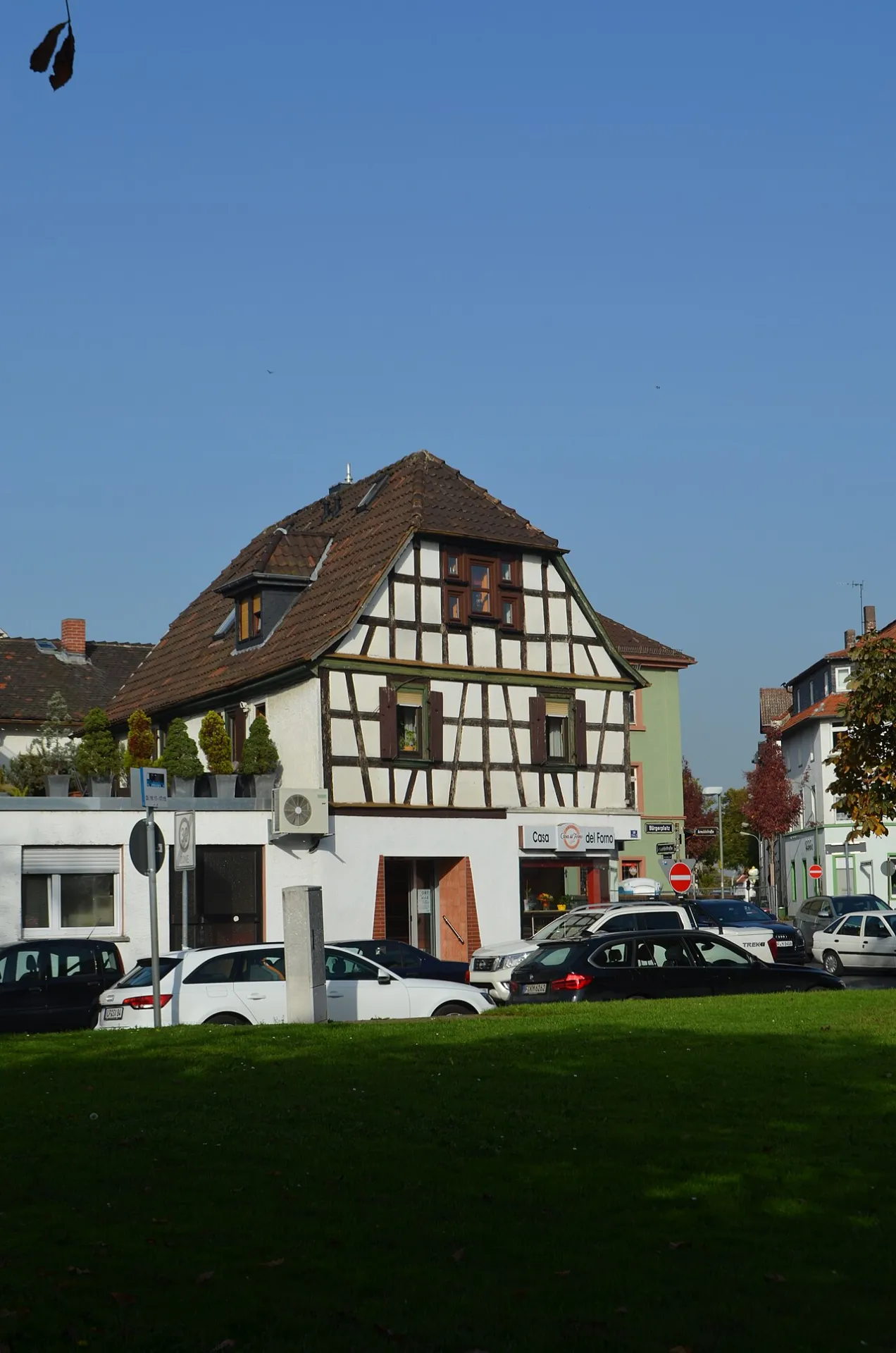 Fachwerkhaus am Bürgerplatz in Offenbach-Bürgel