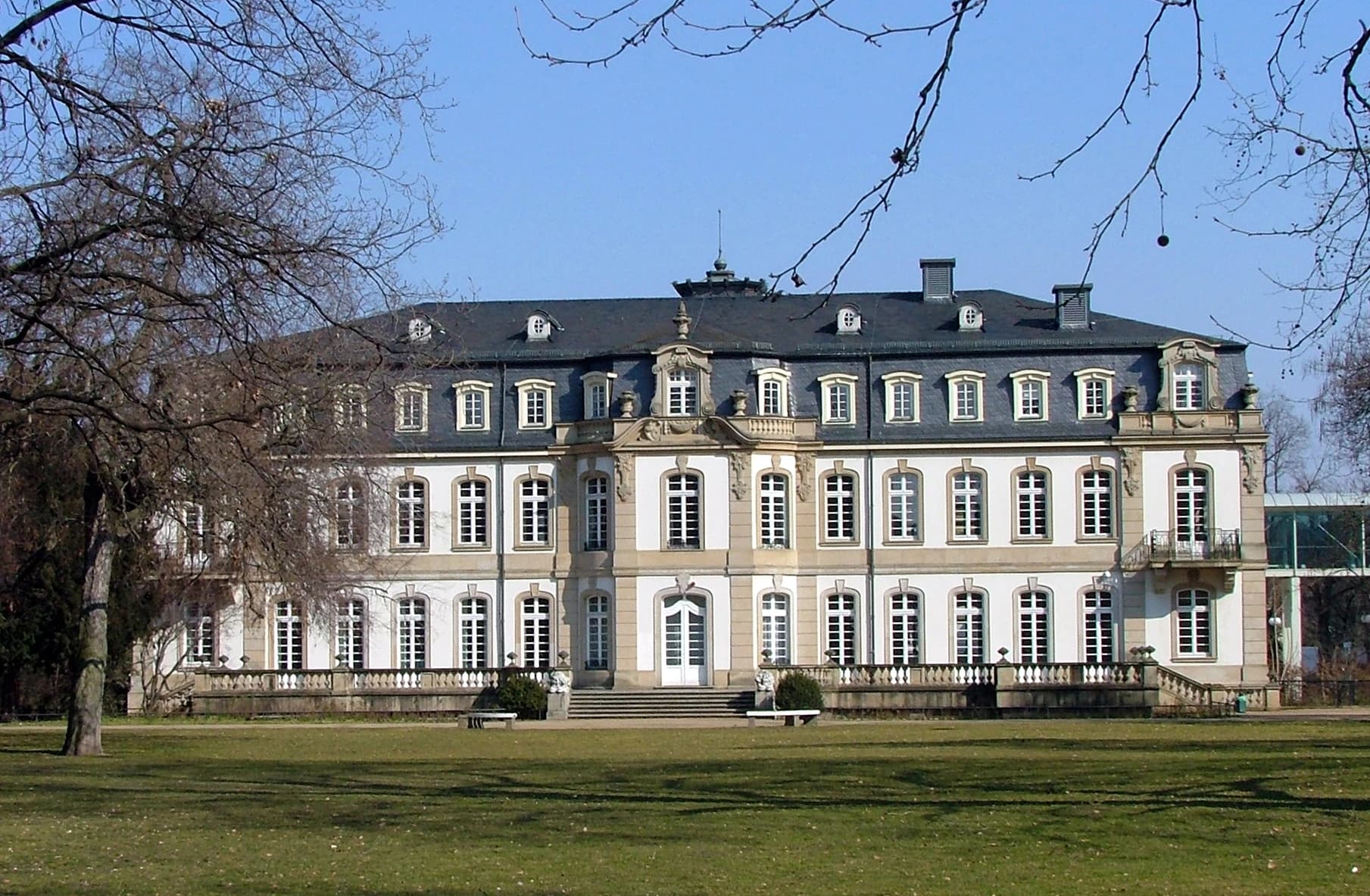 Büsing-Palais in Offenbach von der Gartenseite