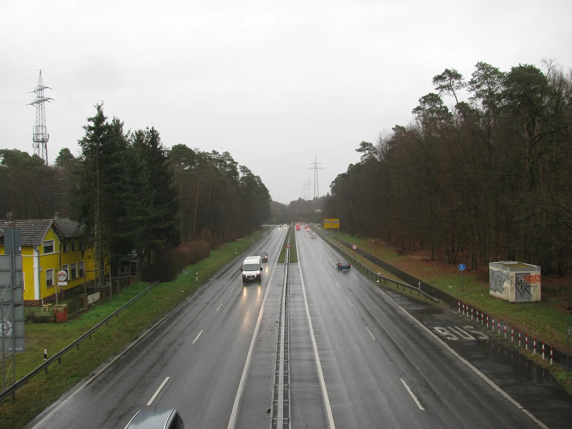 Bundesstraße 448 bei Rodgau-Weiskirchen