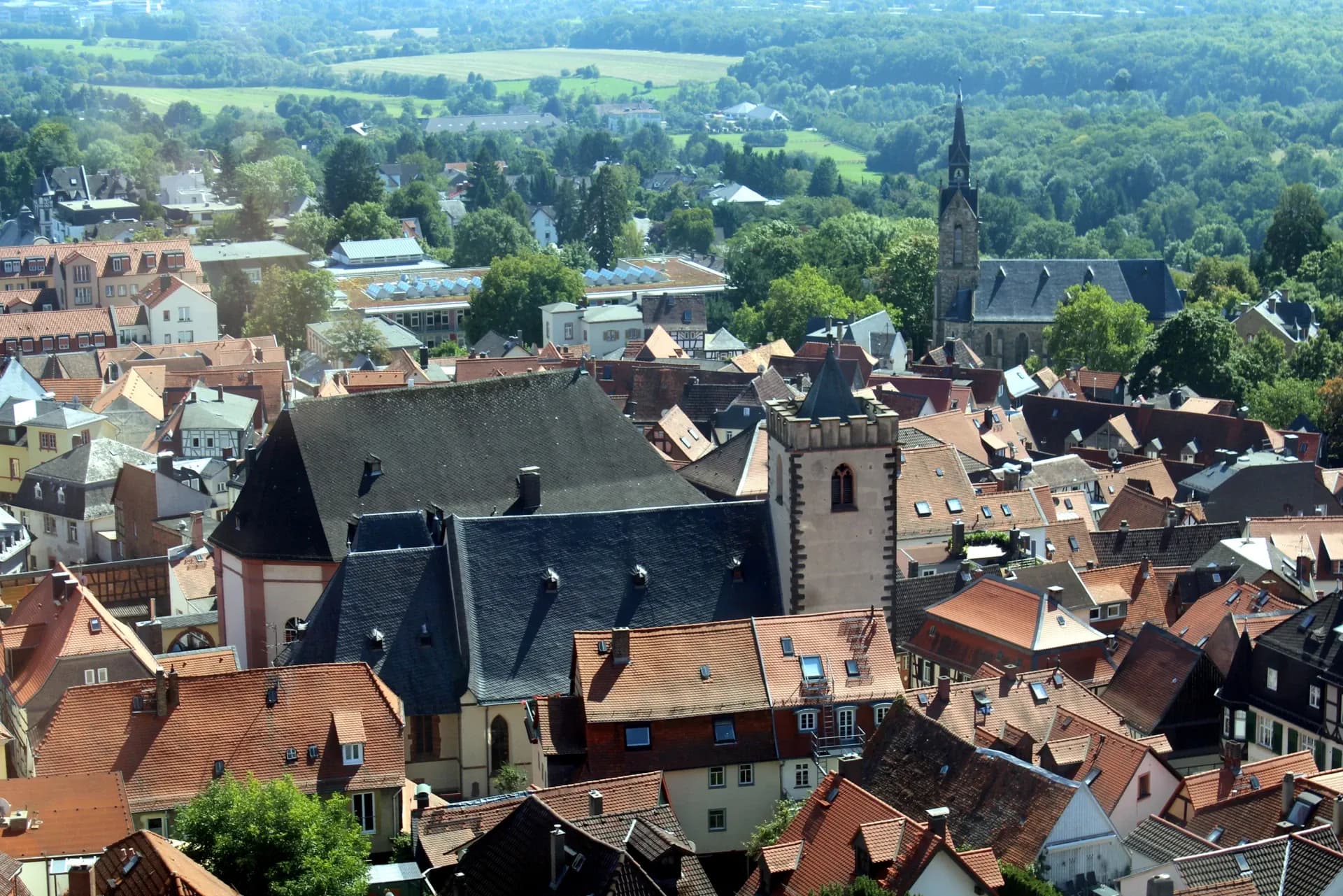Blick von der Burg Kronberg über die Altstadt