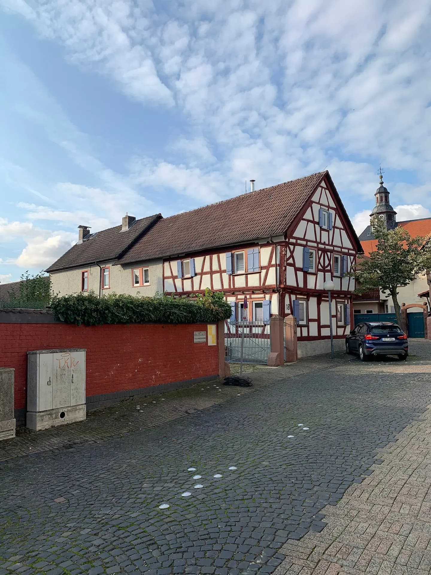 Straßenzug in Alt Burgholzhausen in Friedrichsdorf