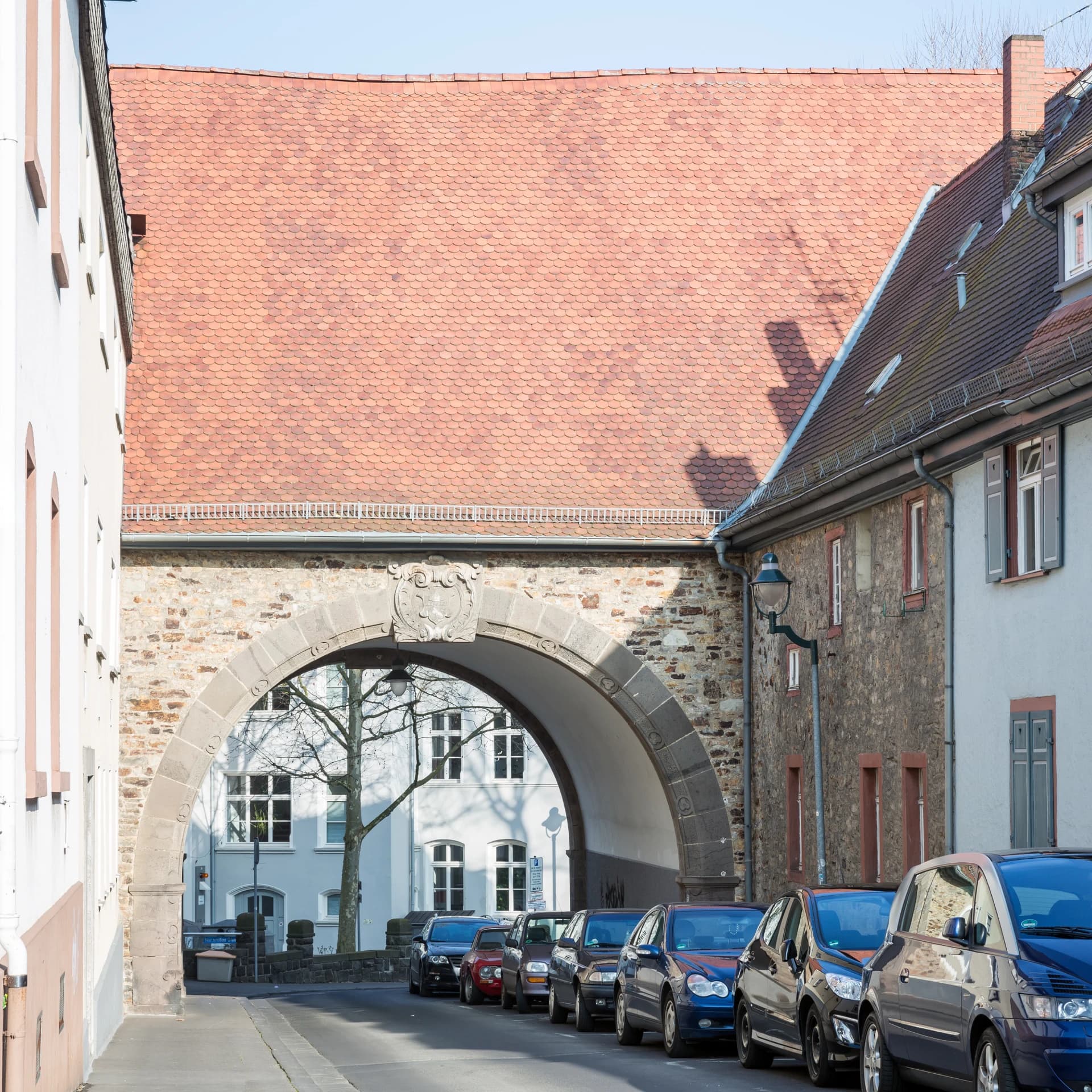 Torbogen der Burgscheune in Bad Nauheim