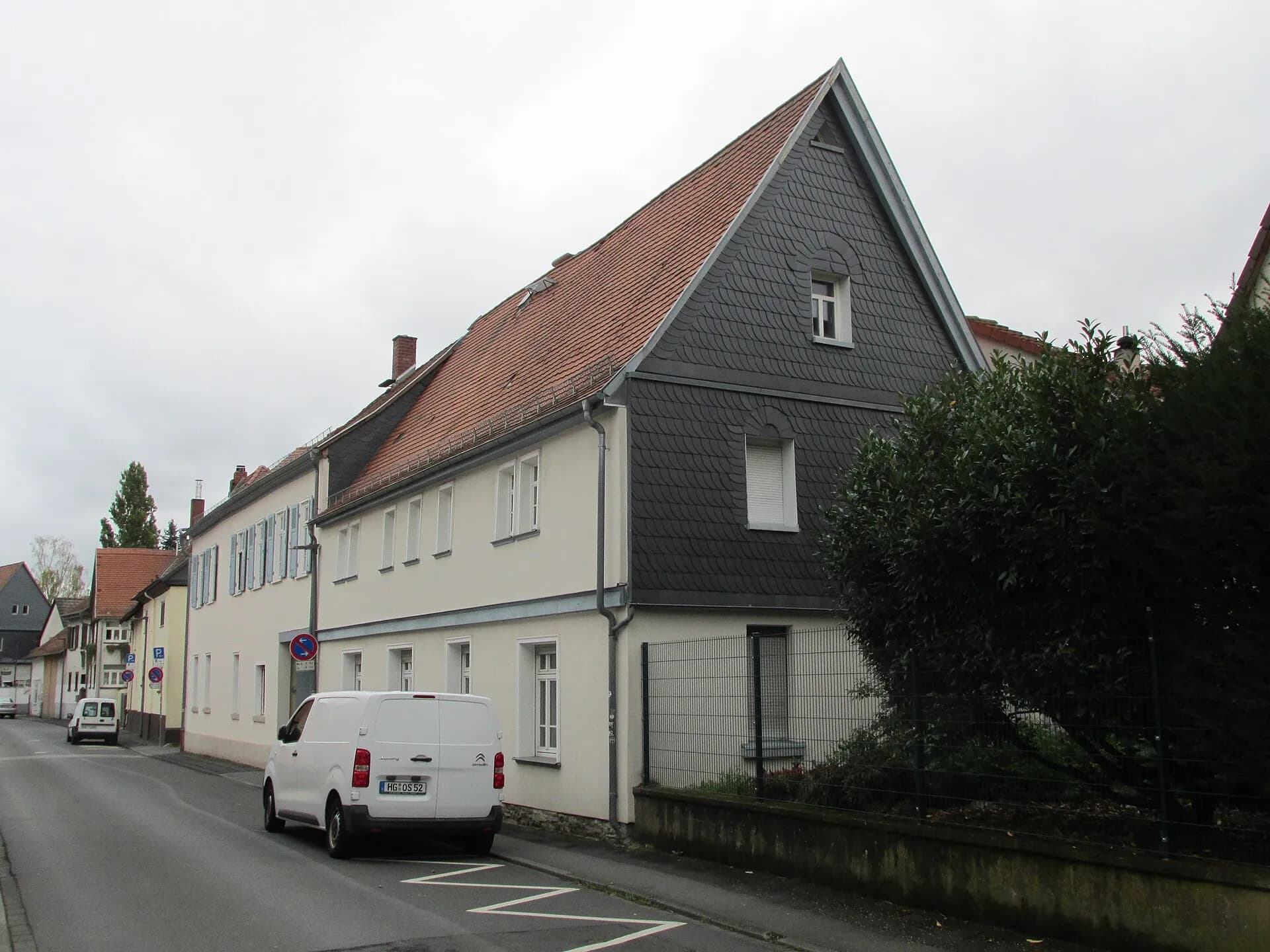 Straßenzug an der Burgstraße 7 in Oberursel-Bommersheim
