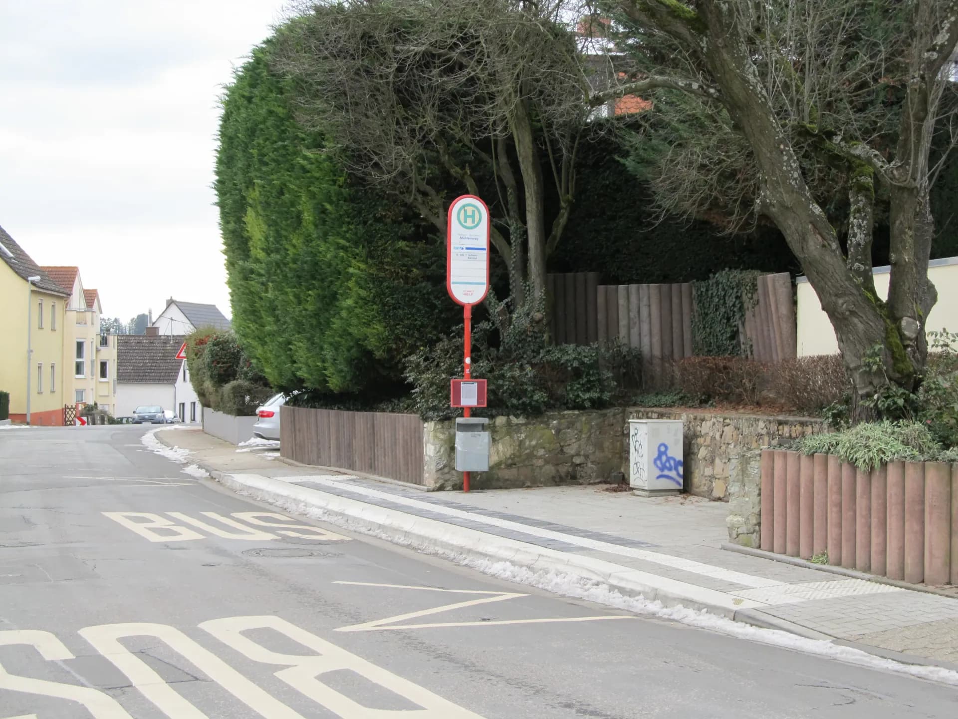 Bushaltestelle Mühlenweg in Marxheim