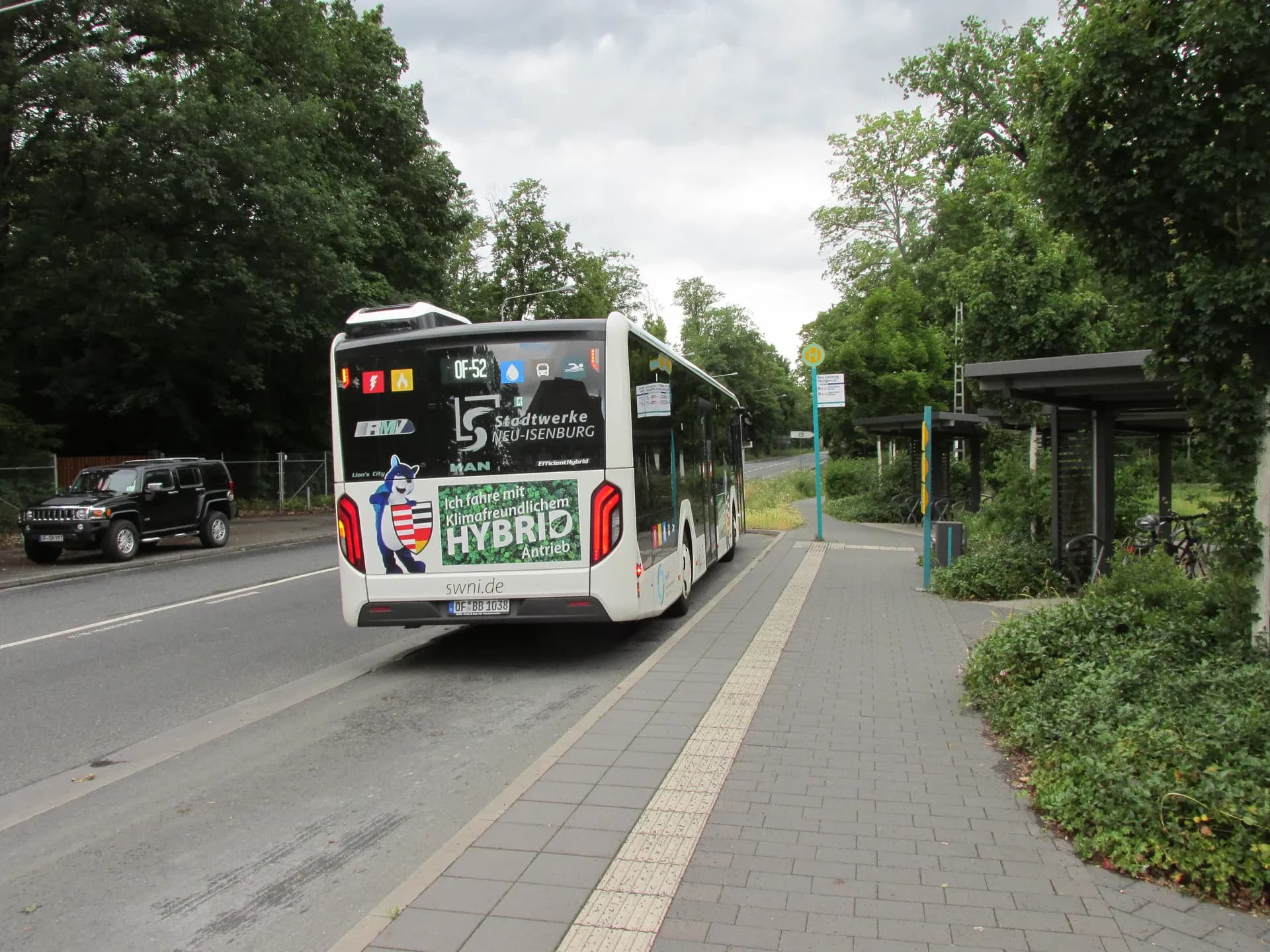 Bushaltestelle Neu-Isenburg Stadtgrenze