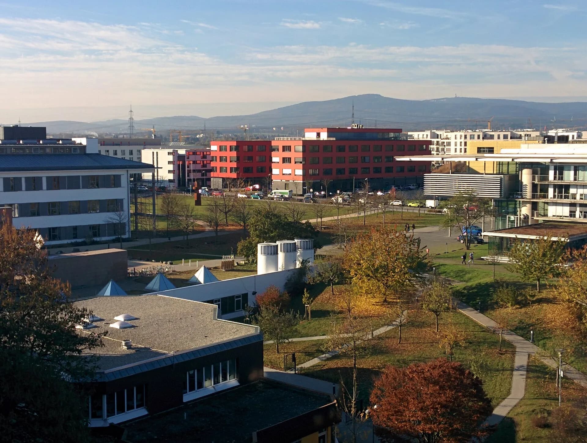 Campus Riedberg der Goethe-Universität in Frankfurt aus der Luft