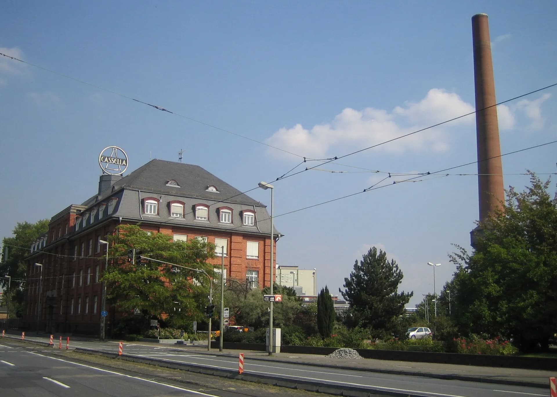 Werksgelände der Cassella in Frankfurt Fechenheim