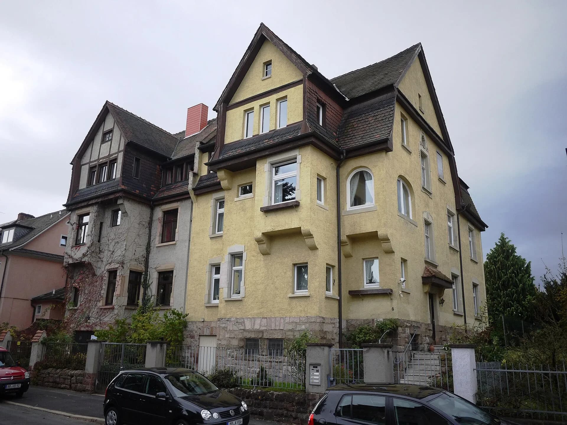 Jugendstilvilla in der Cunibertstraße 6 und 8 in Aschaffenburg