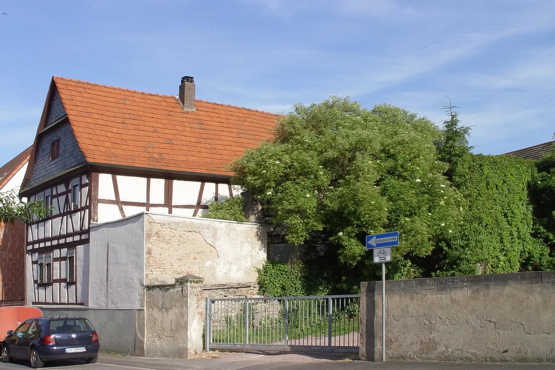 Fachwerkhaus in der Haidstraße in Aschaffenburg-Damm