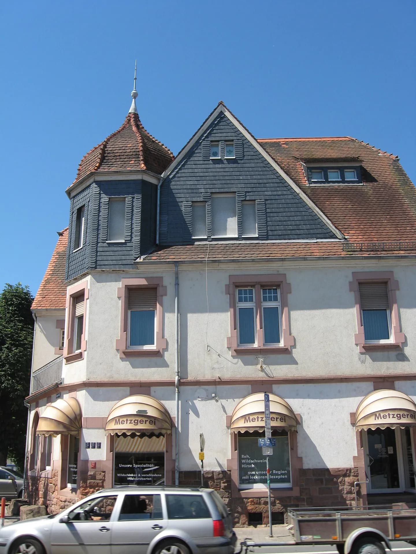 Gründerzeitliches Eckhaus in der Darmstädter Straße in Reinheim