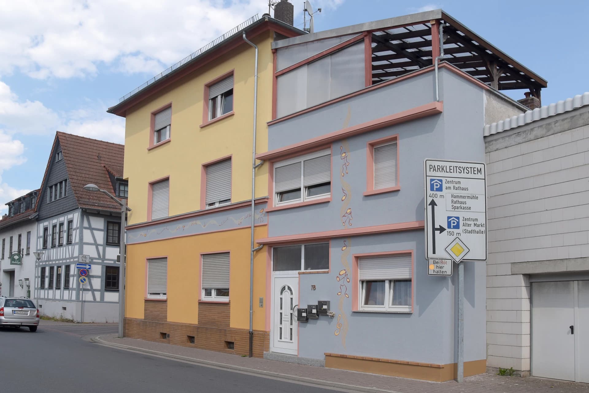 Wohnhäuser an der Darmstädter Straße in Ober-Ramstadt