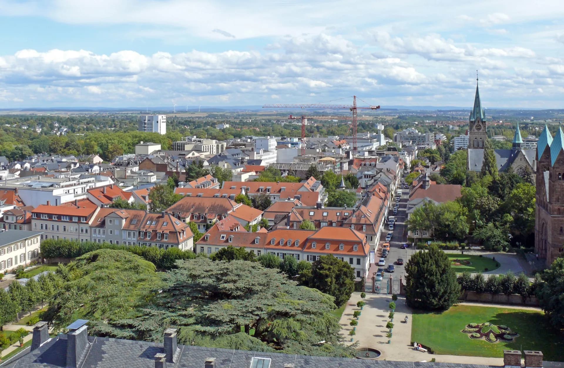 Dorotheenstraße in Bad Homburg mit historischen Fassaden