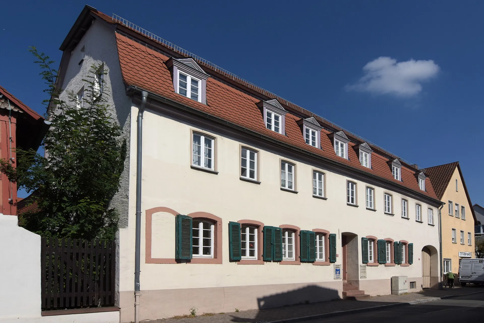 Wohnhaus eines Dreiseithofs in der Oberstraße in Darmstadt-Eberstadt