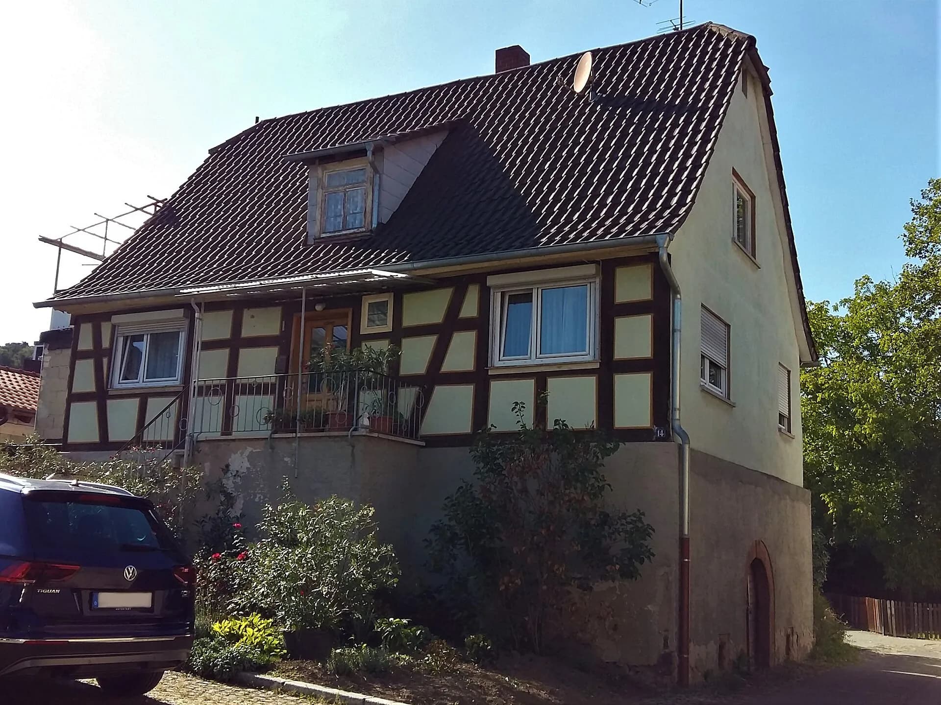 Fachwerkhaus in der Eckgasse 14 in Höchst im Odenwald