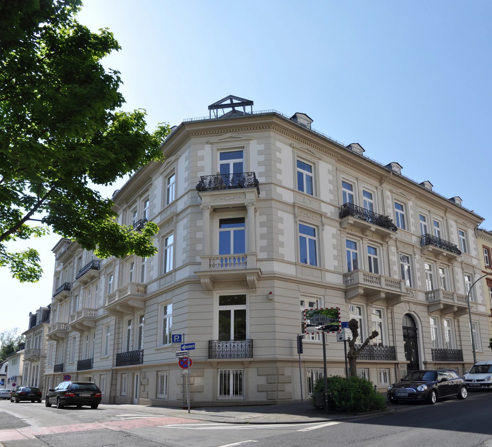 Gründerzeit-Eckhaus in der Ferdinandstraße in Bad Homburg