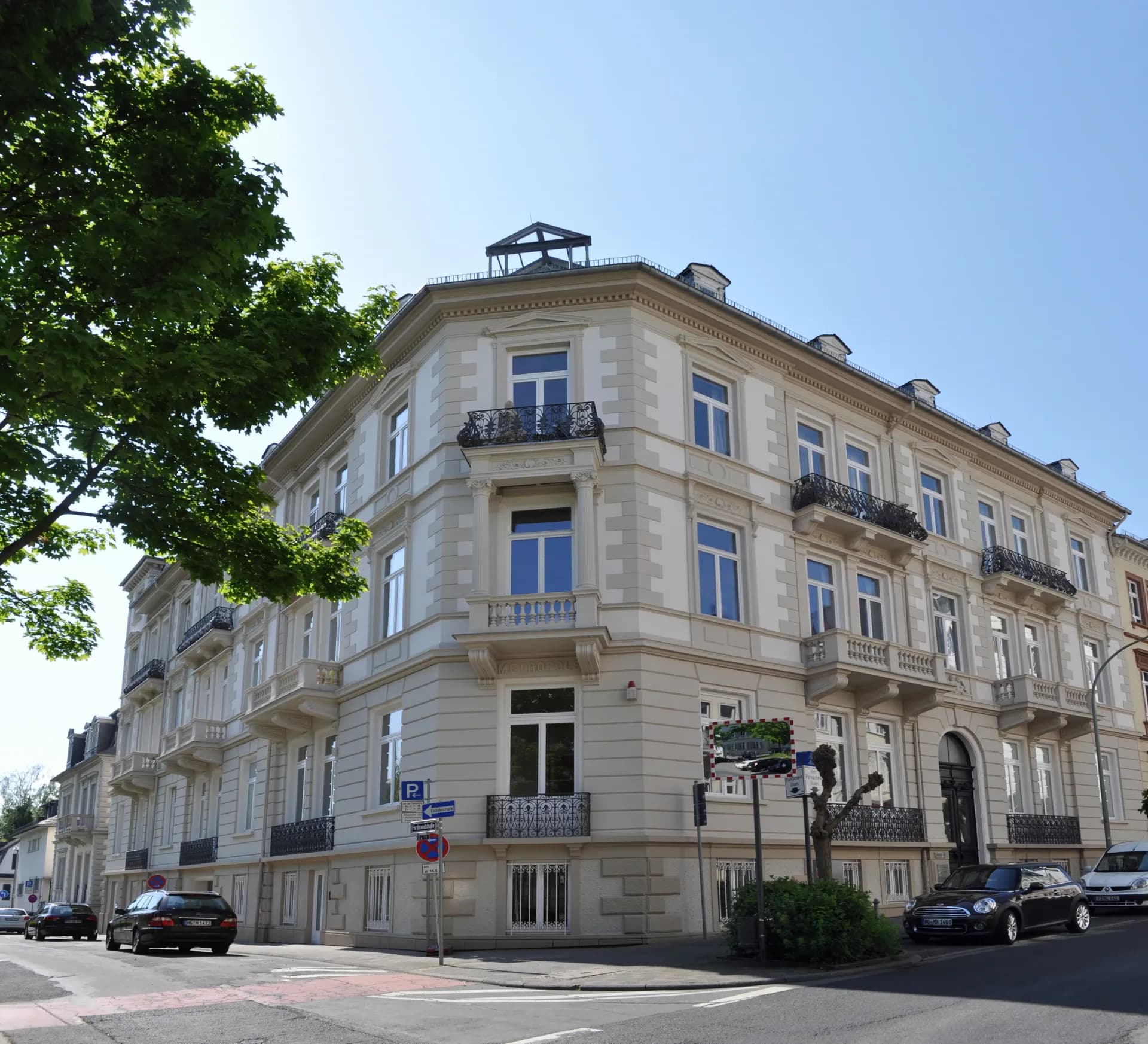 Gründerzeit-Eckhaus in der Ferdinandstraße in Bad Homburg