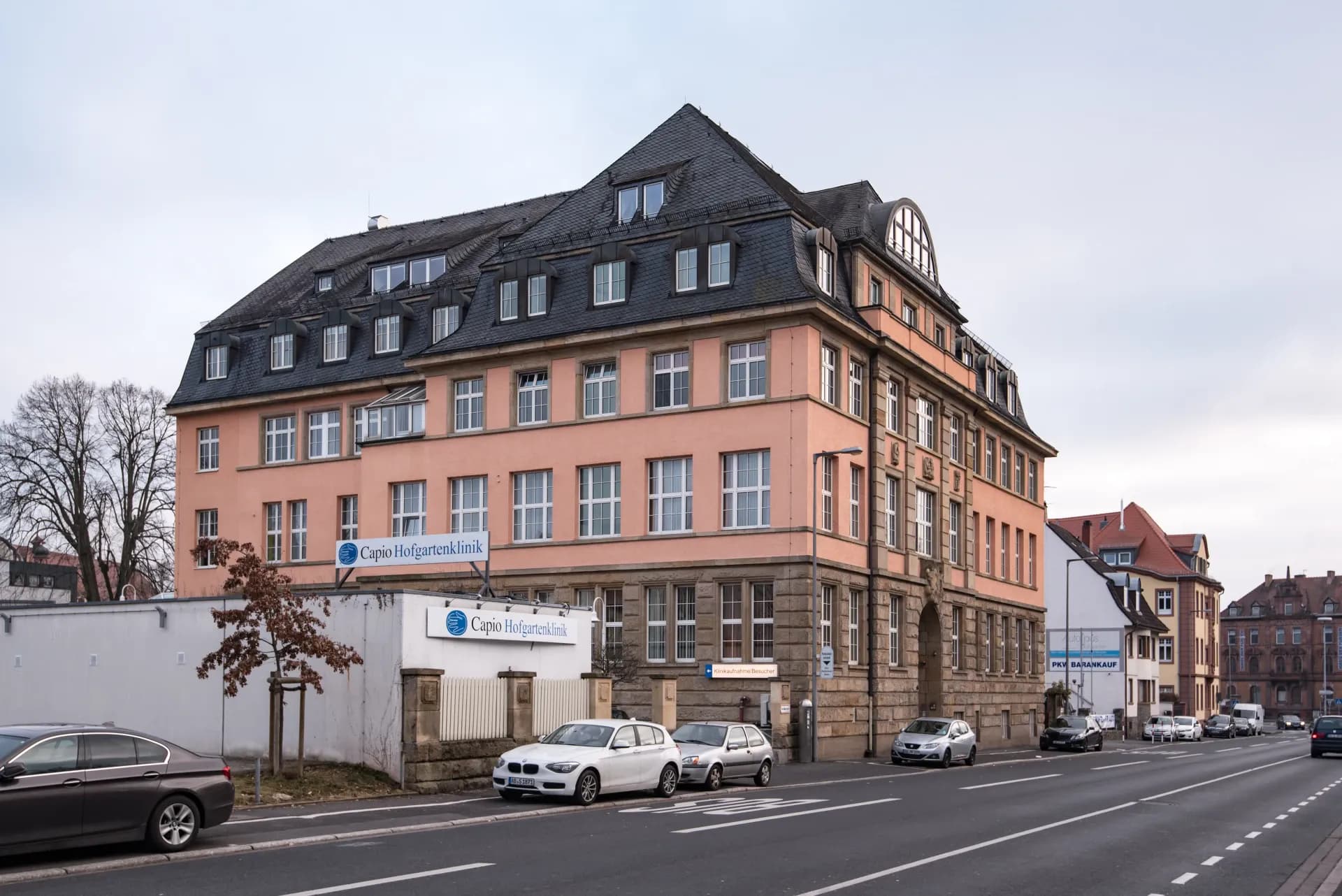 Historisches Eckgebäude in der Hofgartenstraße in Aschaffenburg