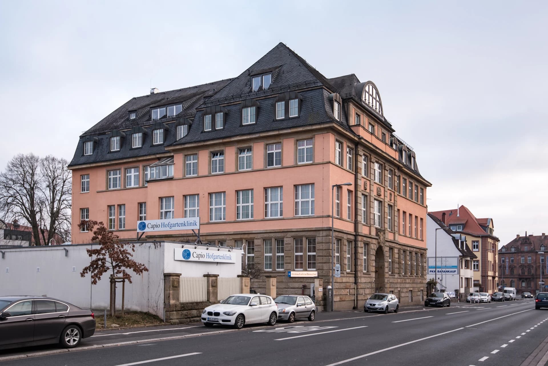 Historisches Eckgebäude in der Hofgartenstraße in Aschaffenburg