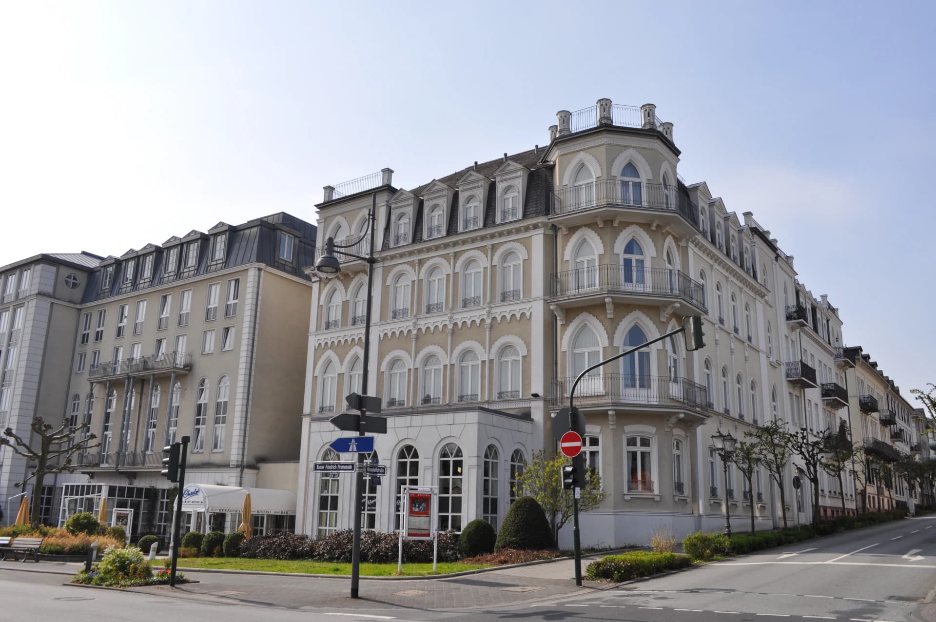 Gründerzeit-Eckhaus an der Kaiser-Friedrich-Promenade in Bad Homburg