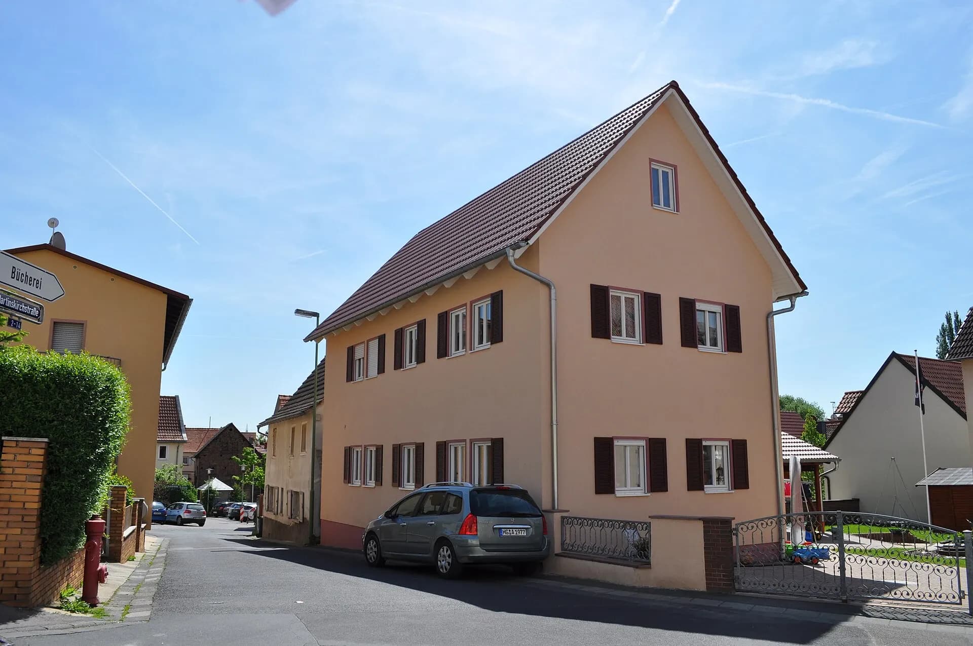 Eckhaus in der Martinskirchstraße in Bad Homburg-Ober-Erlenbach