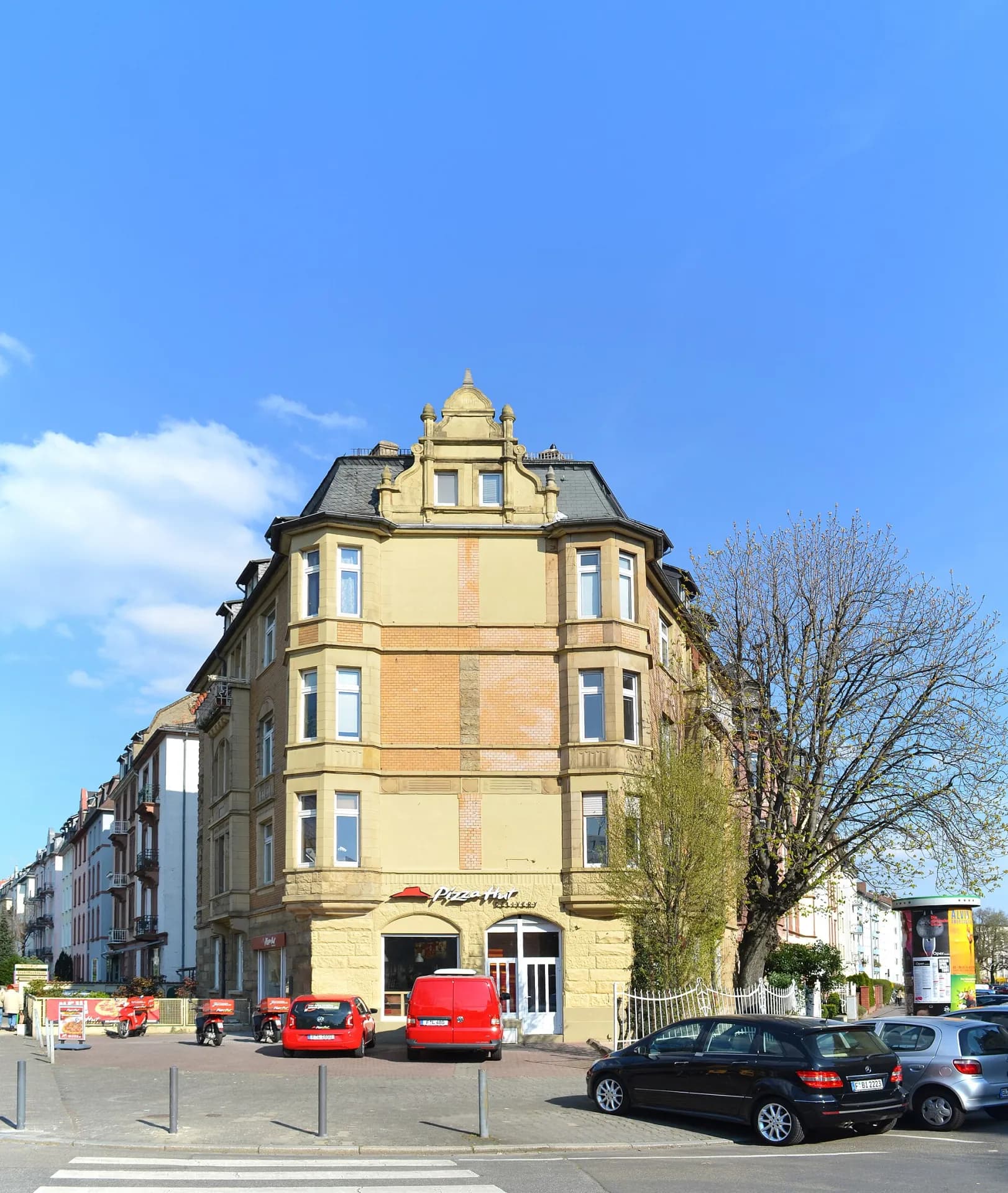 Eckhaus an der Wittelsbacherallee im Frankfurter Ostend