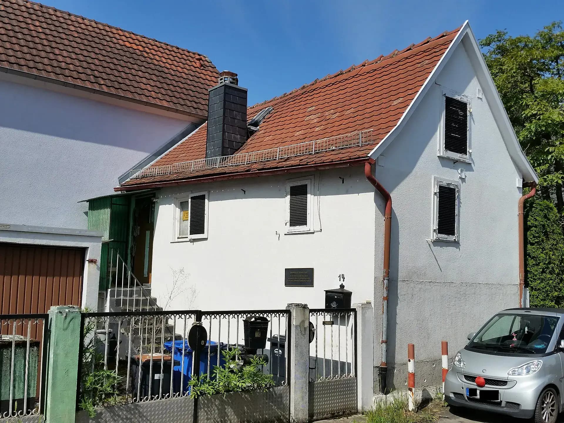 Hofseite der ehemaligen Synagoge in Bad Homburg-Ober-Erlenbach