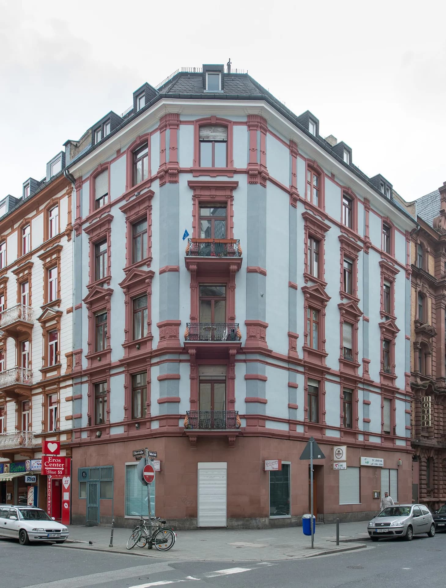 Eckhaus Elbestraße und Niddastraße im Frankfurter Bahnhofsviertel