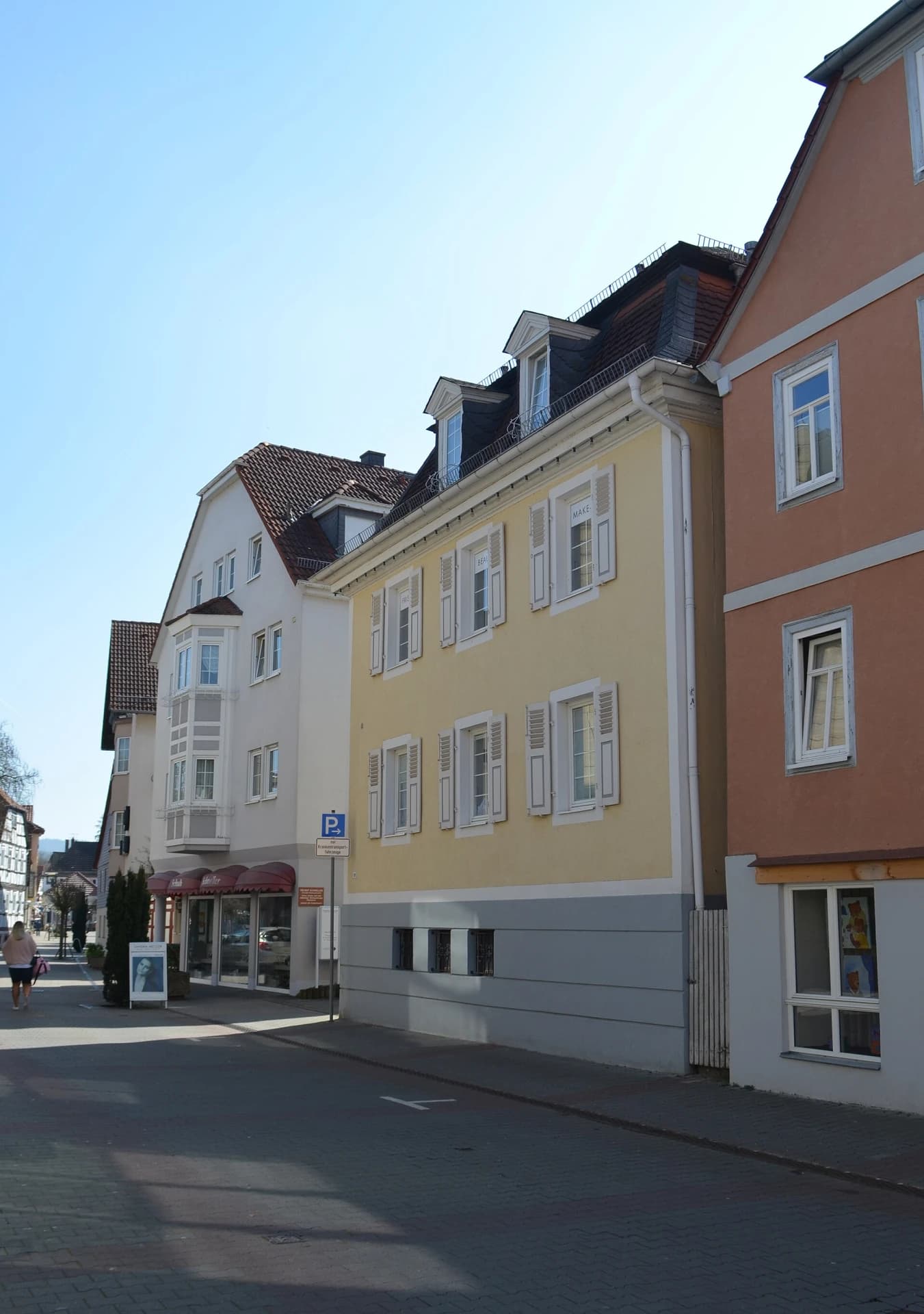 Häuserzeile in der Elisabethenstraße in Bad König