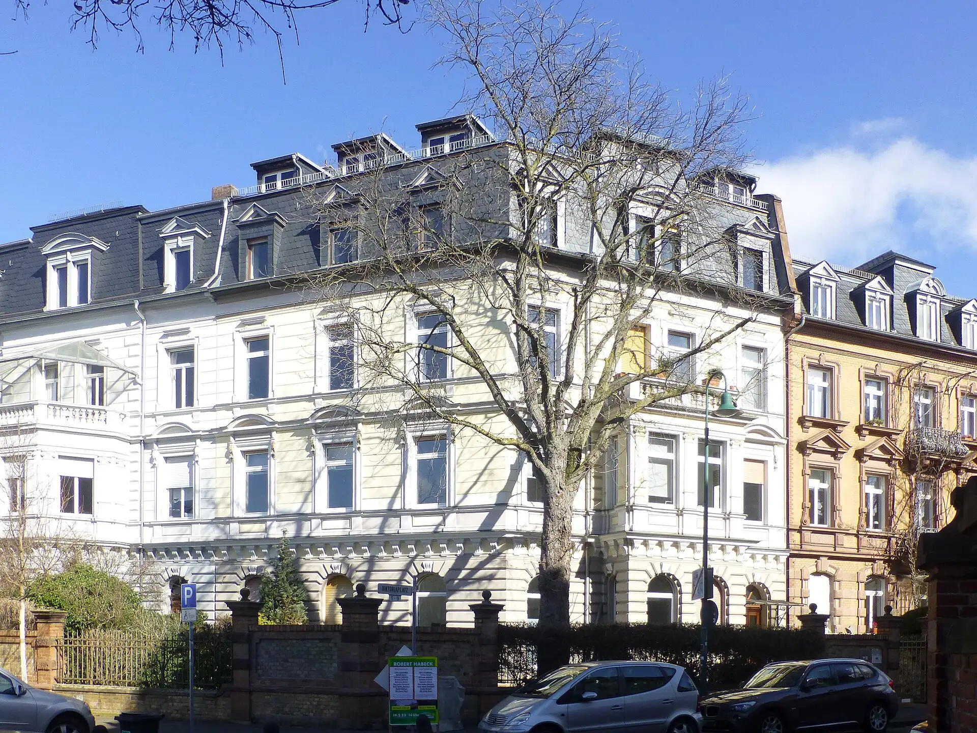 Gründerzeitzeile in der Emilstraße in Darmstadt-Nord