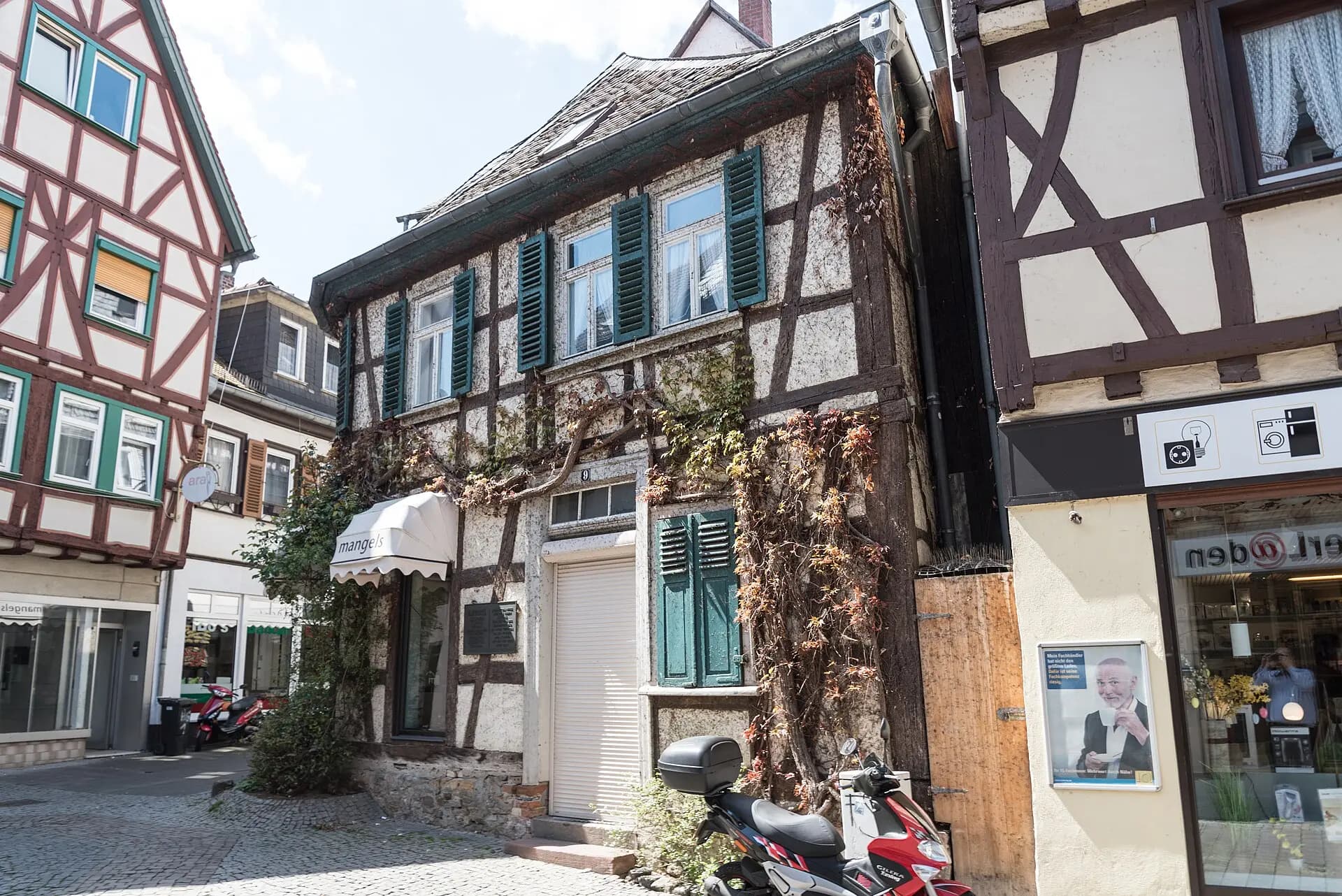 Fachwerkhäuser Engelsgasse 9 in Friedberg (Hessen)