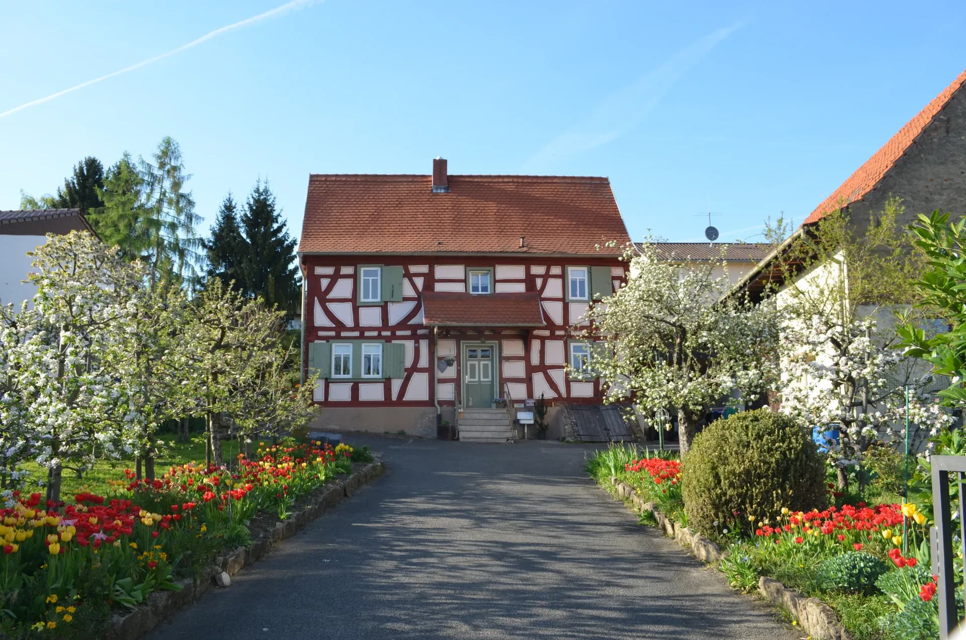 Fachwerkhof in der Riedstraße in Frankfurt-Bergen-Enkheim