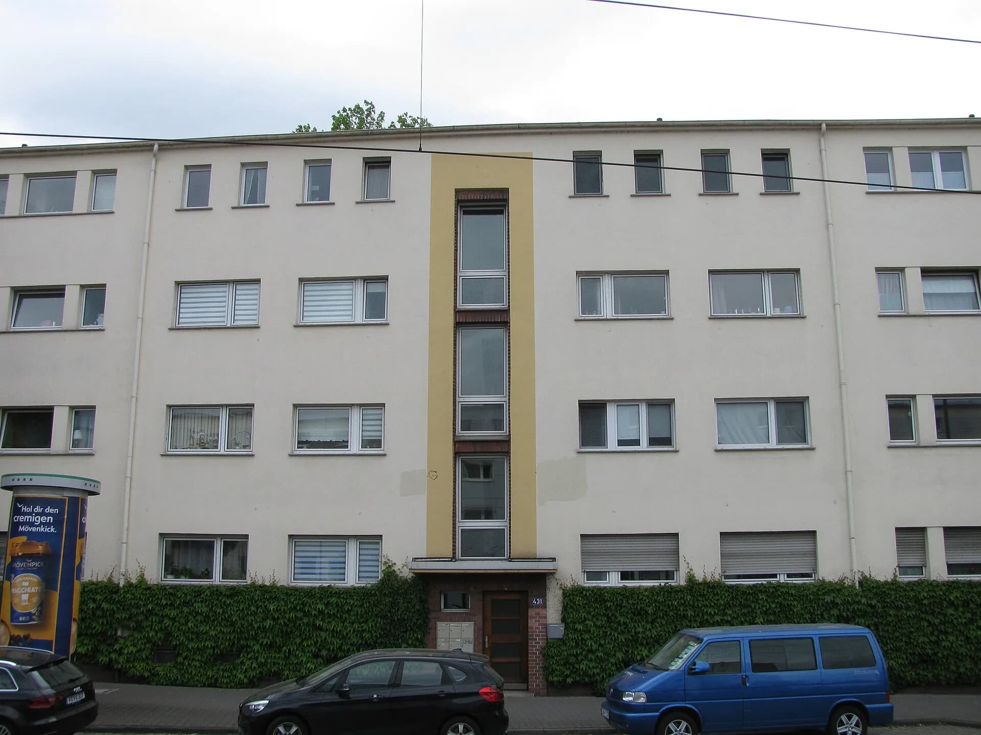 Wohnbau an der Eschersheimer Landstraße in Frankfurt Dornbusch