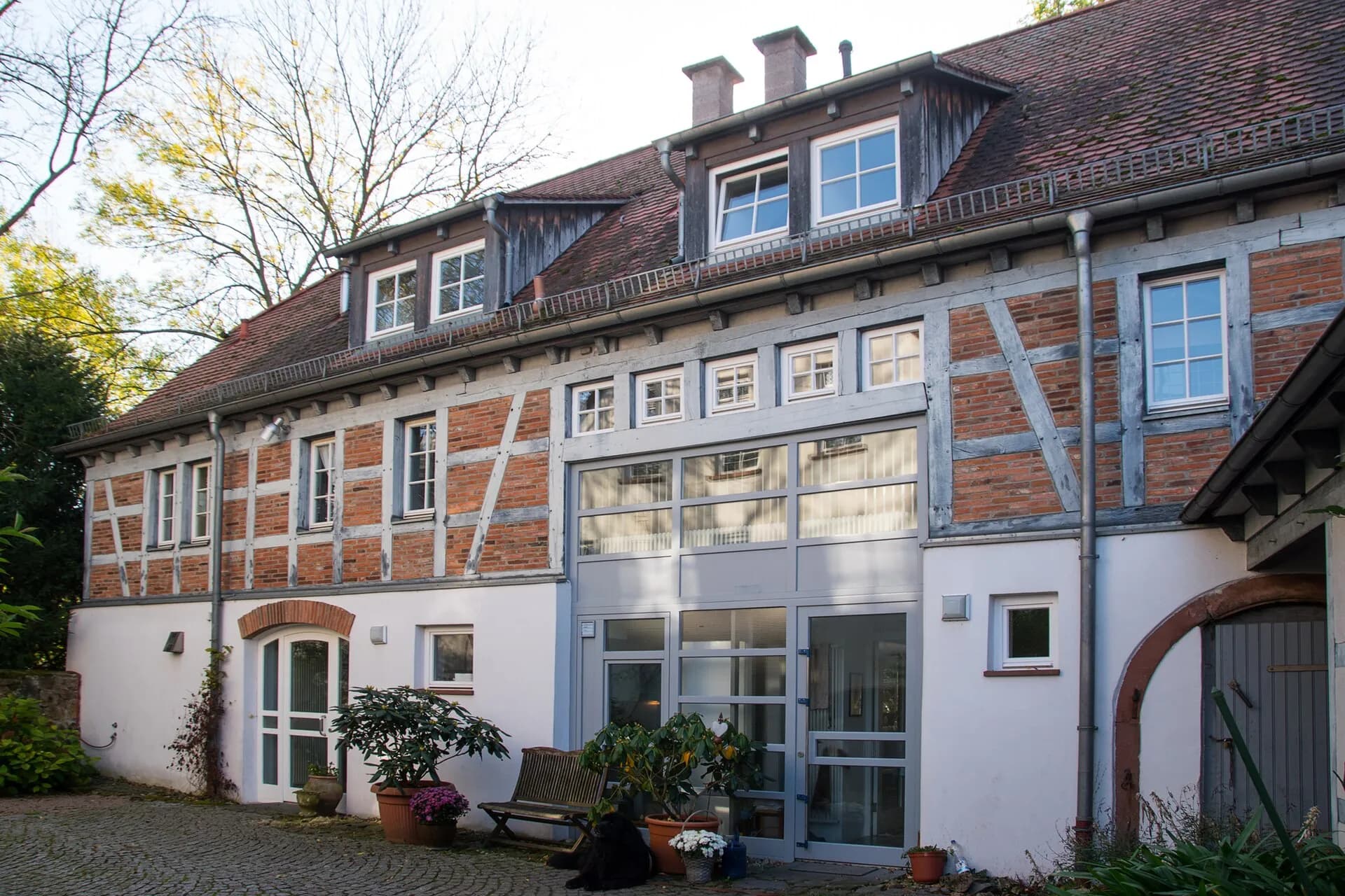 Fachwerkscheune der Eschollmühle in Darmstadt-Eberstadt