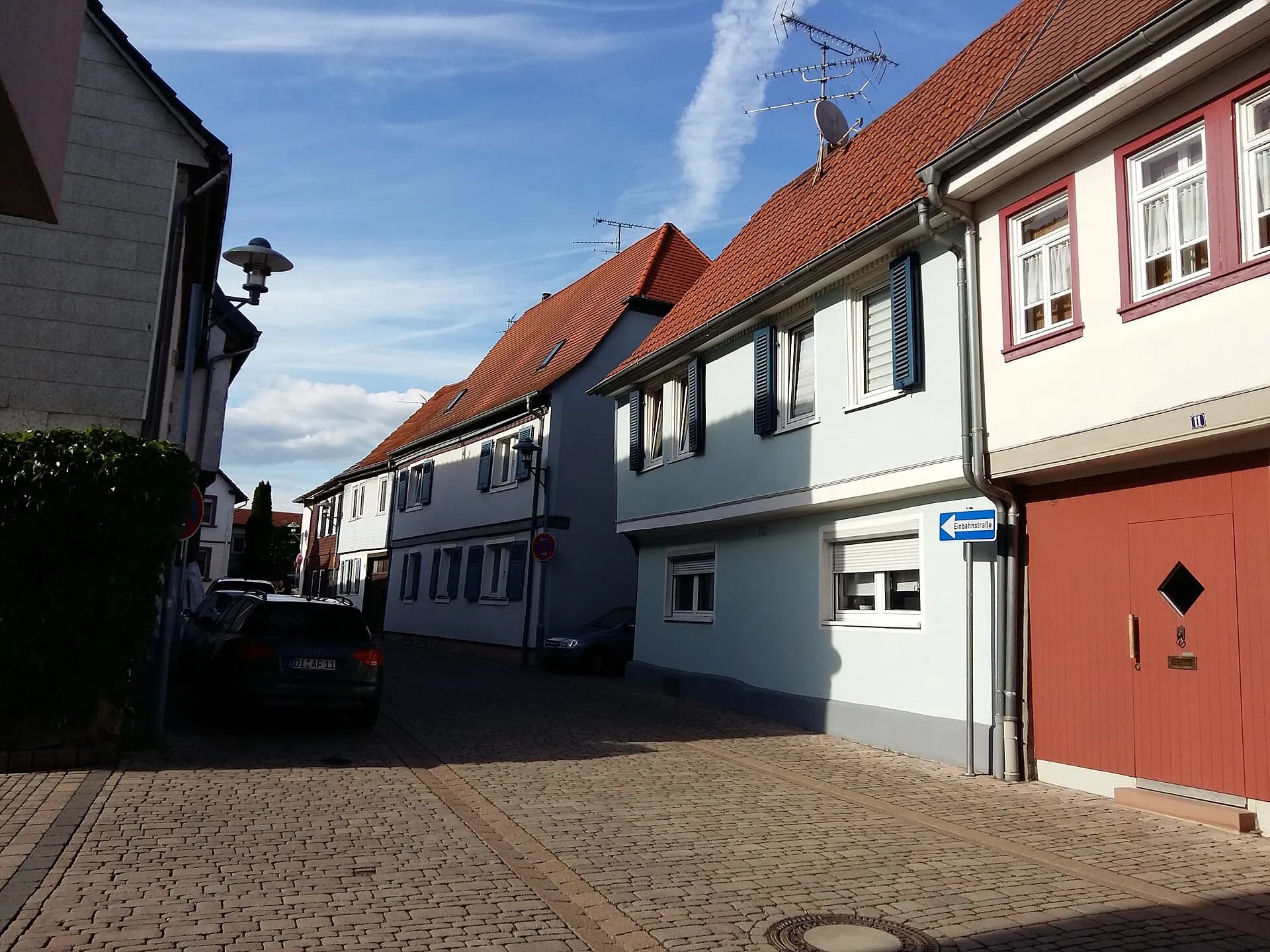 Straßenzug in der Eulengasse in Dieburg