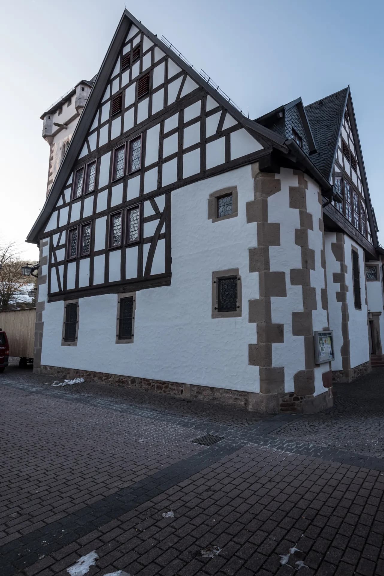 Seitenansicht der Evangelischen Kirche in Wächtersbach