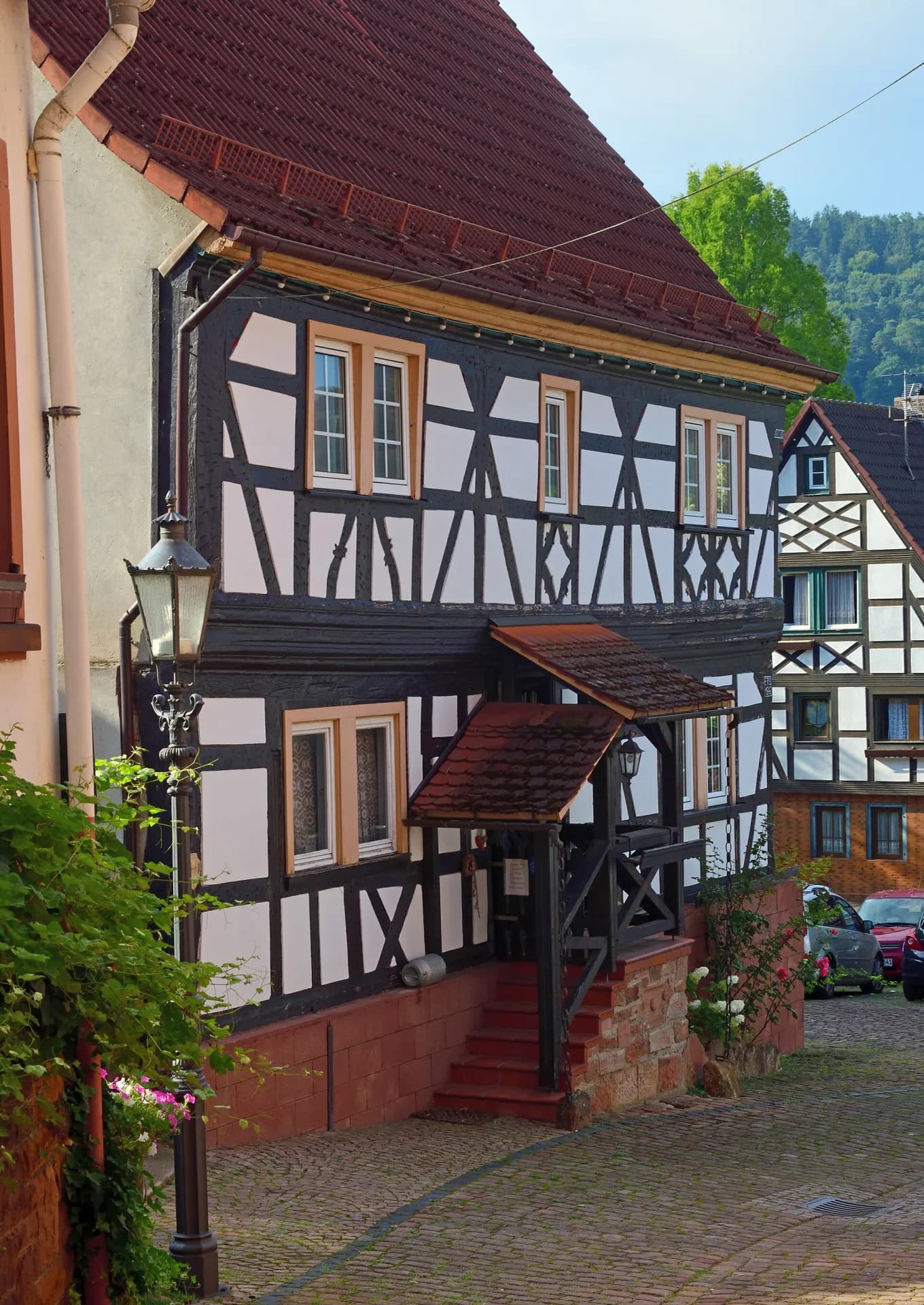 Fachwerkgasse am Römerberg in Neustadt in Breuberg