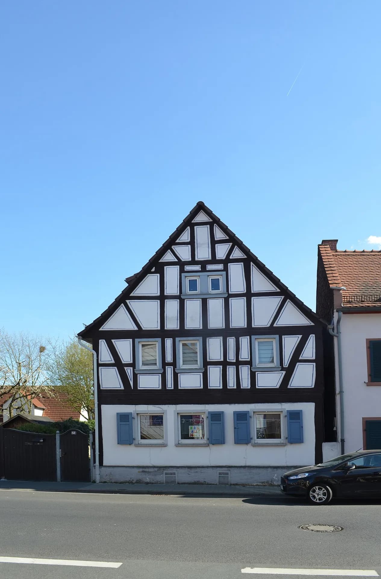 Fachwerkgiebel Marktstraße 52 in Frankfurt-Bergen-Enkheim