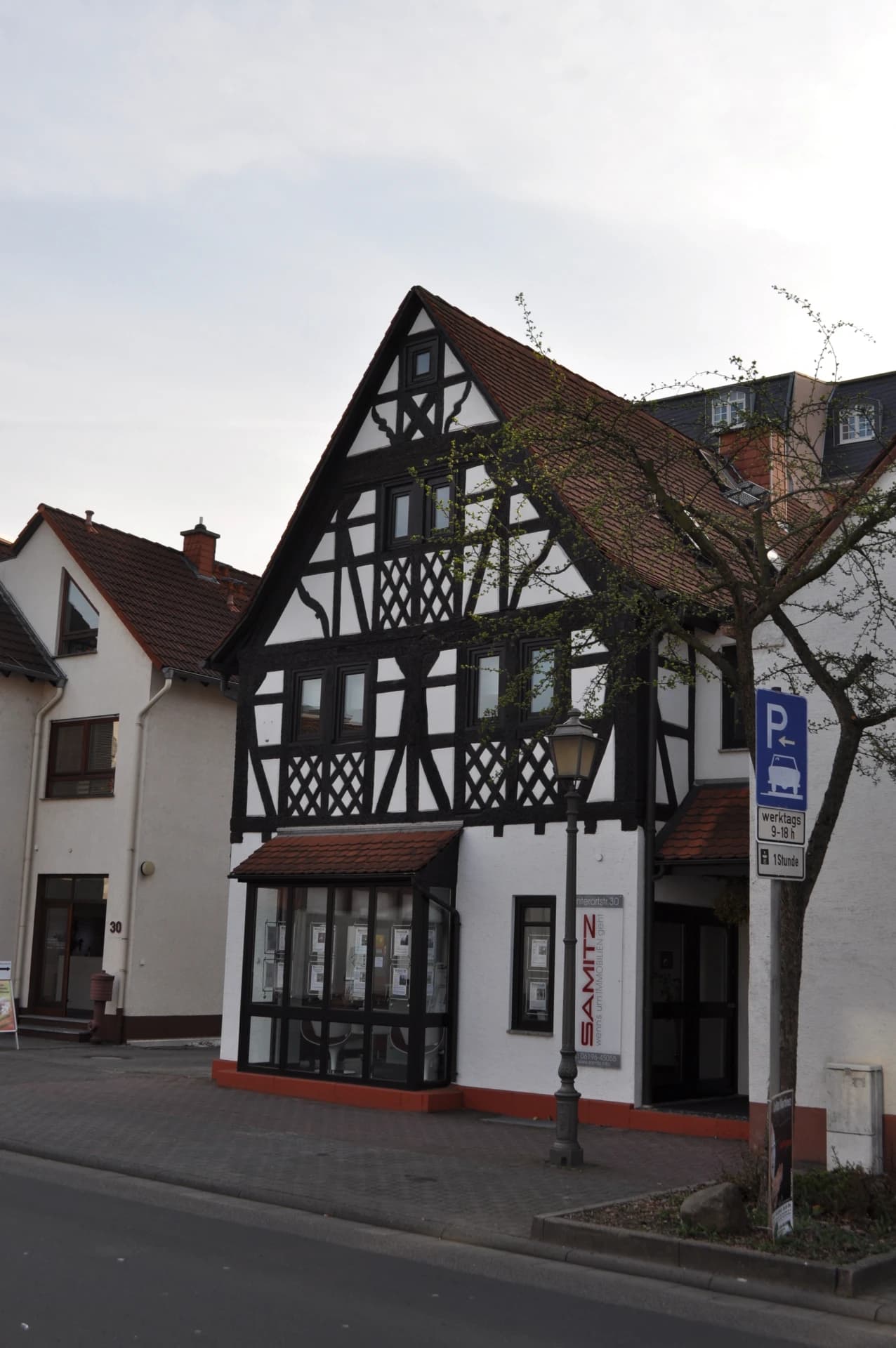 Fachwerkgiebel in der Unterortstraße in Eschborn