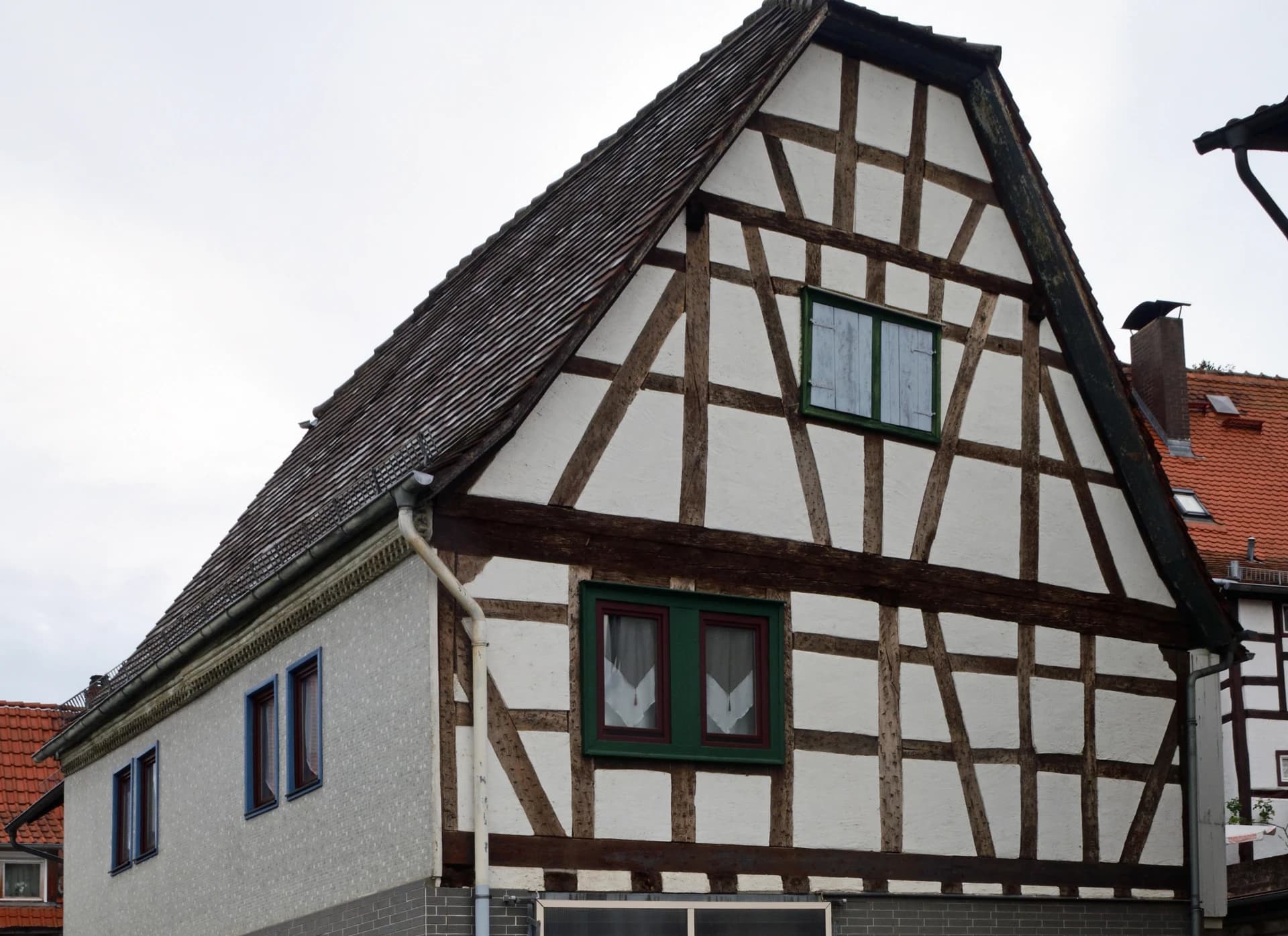 Fachwerkgiebel in der Wertheimer Straße in Neustadt in Breuberg