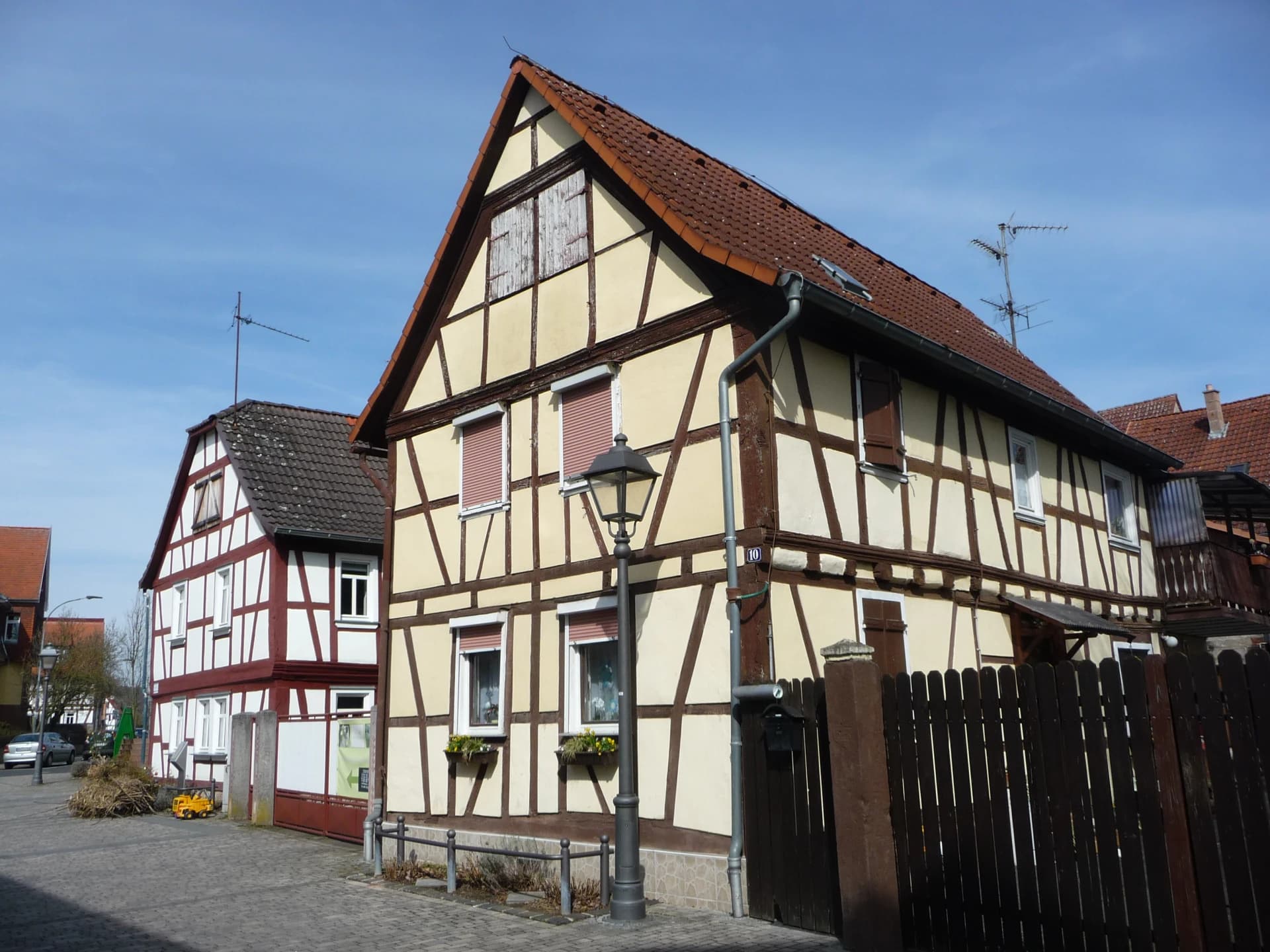 Fachwerkhäuser im Stadtteil Eichen in Nidderau