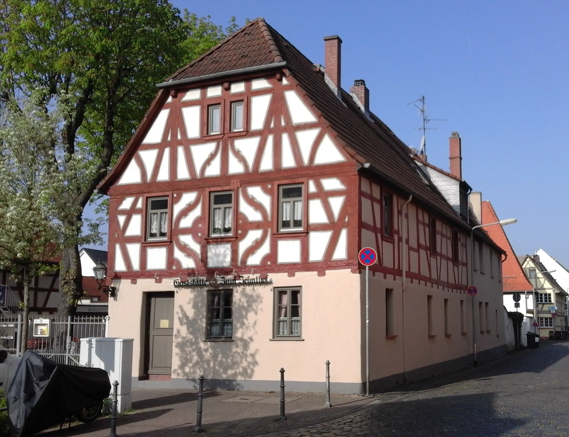 Fachwerkhaus in der Straße Alt-Schwanheim in Frankfurt Schwanheim