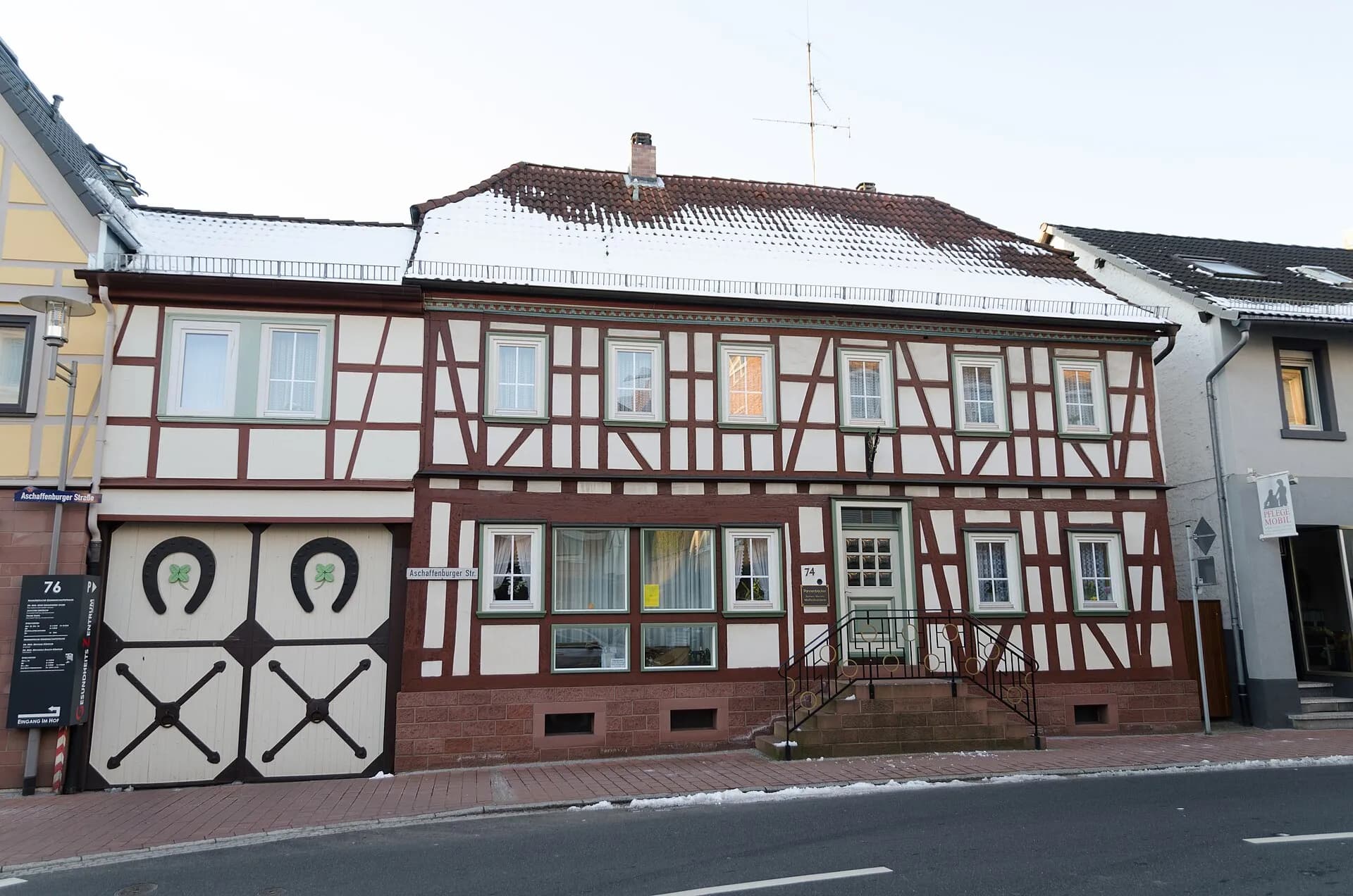 Fachwerkhaus in der Aschaffenburger Straße in Goldbach