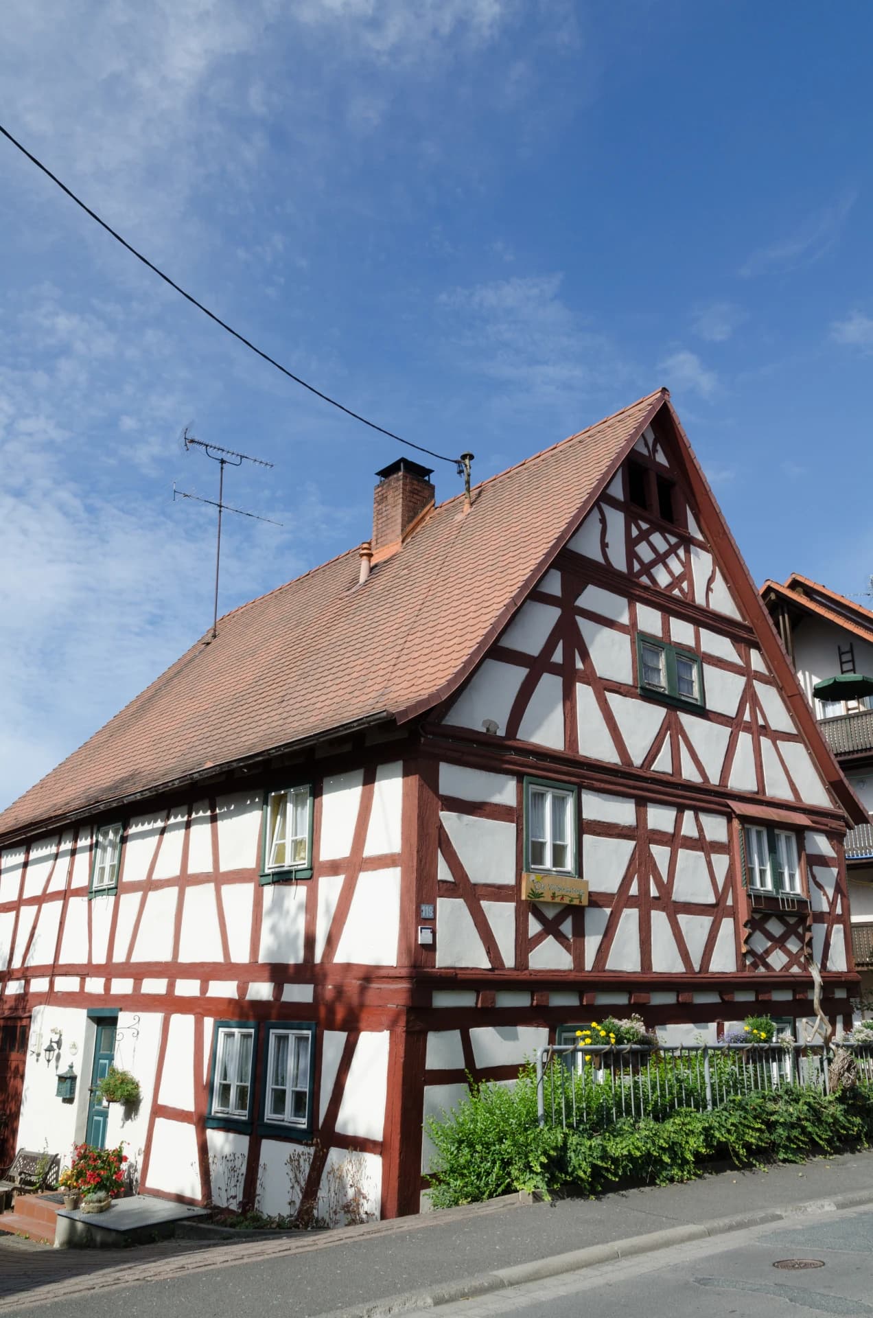 Fachwerkhaus in der Aschaffenburger Straße in Waldaschaff