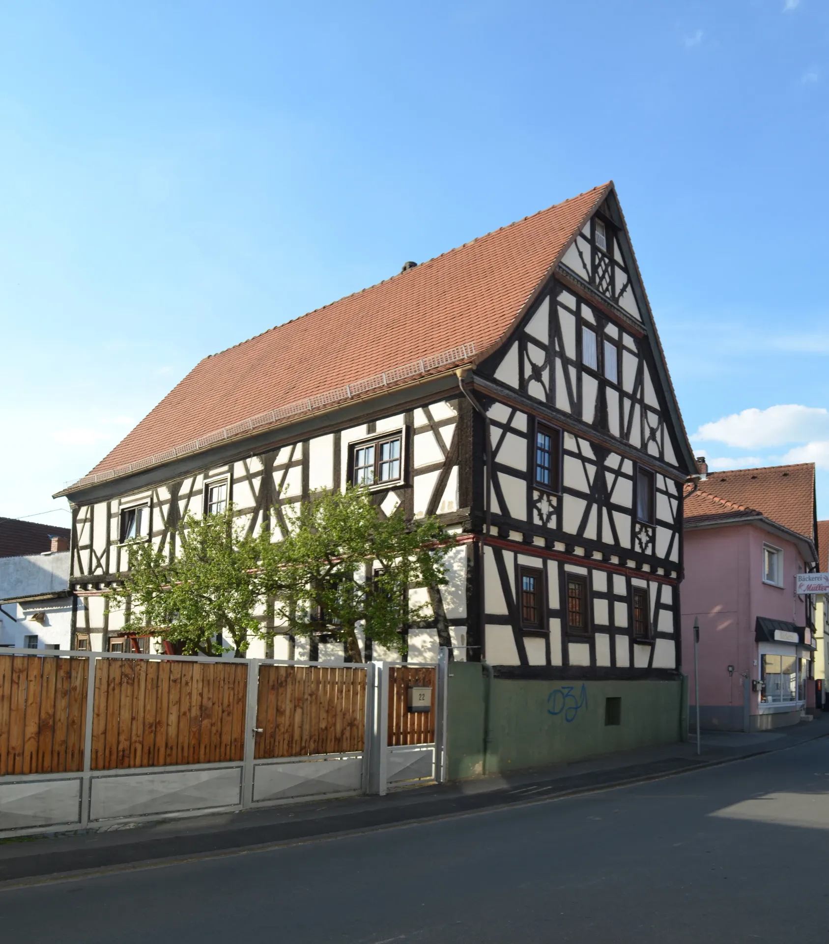 Fachwerkhaus in der Burgstraße 22 in Oberursel-Bommersheim